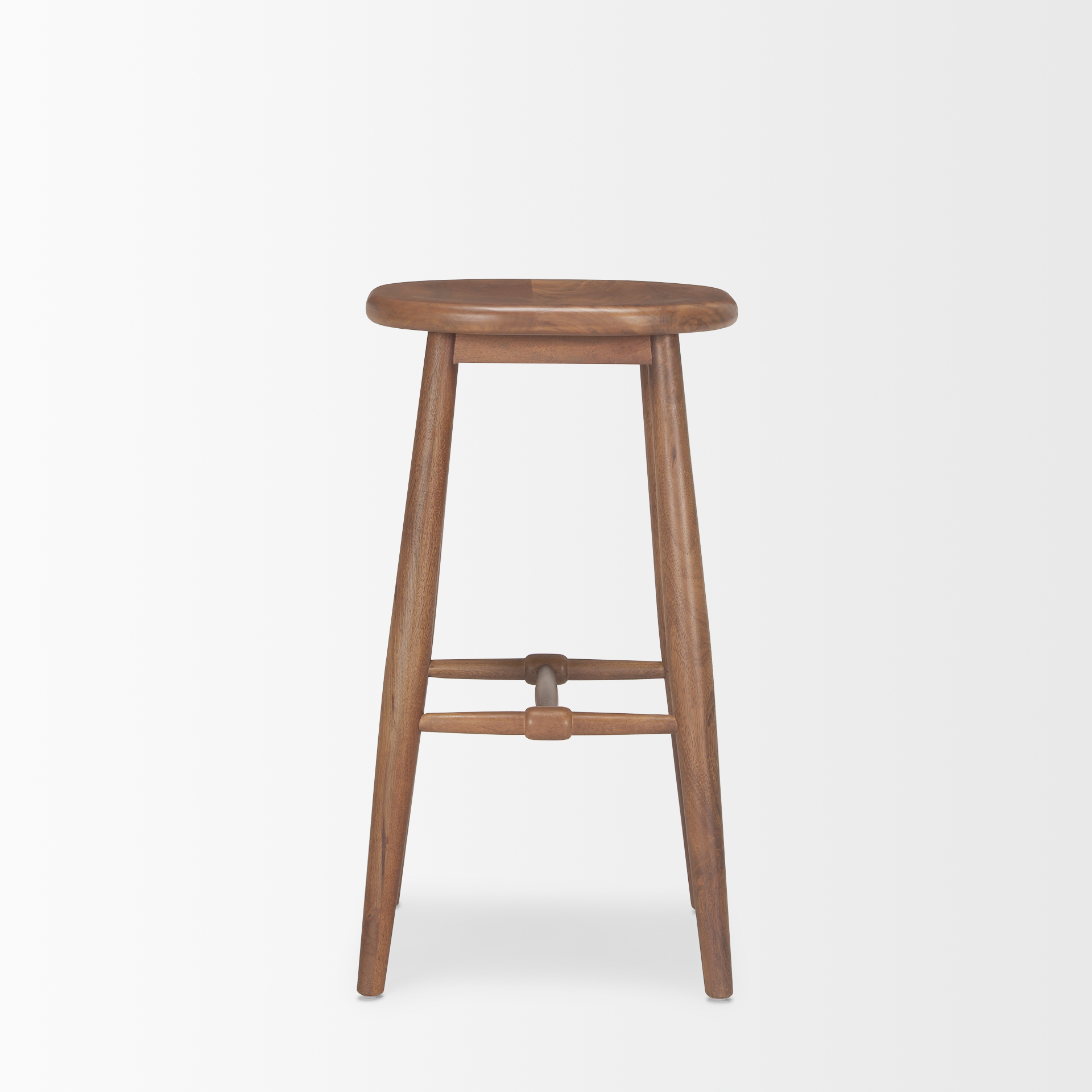 ernest medium brown wood bar stool