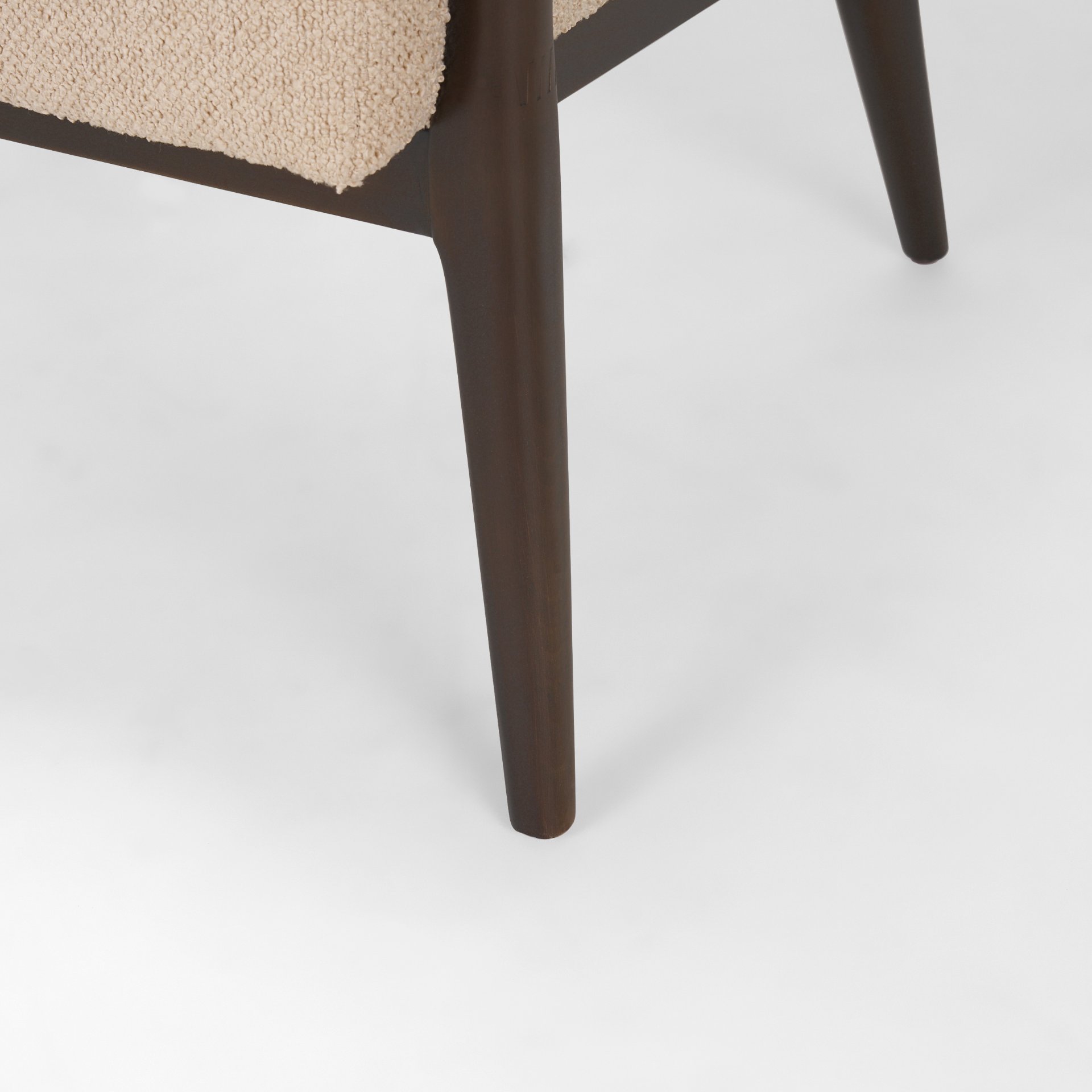 argent beige boucle accent chair