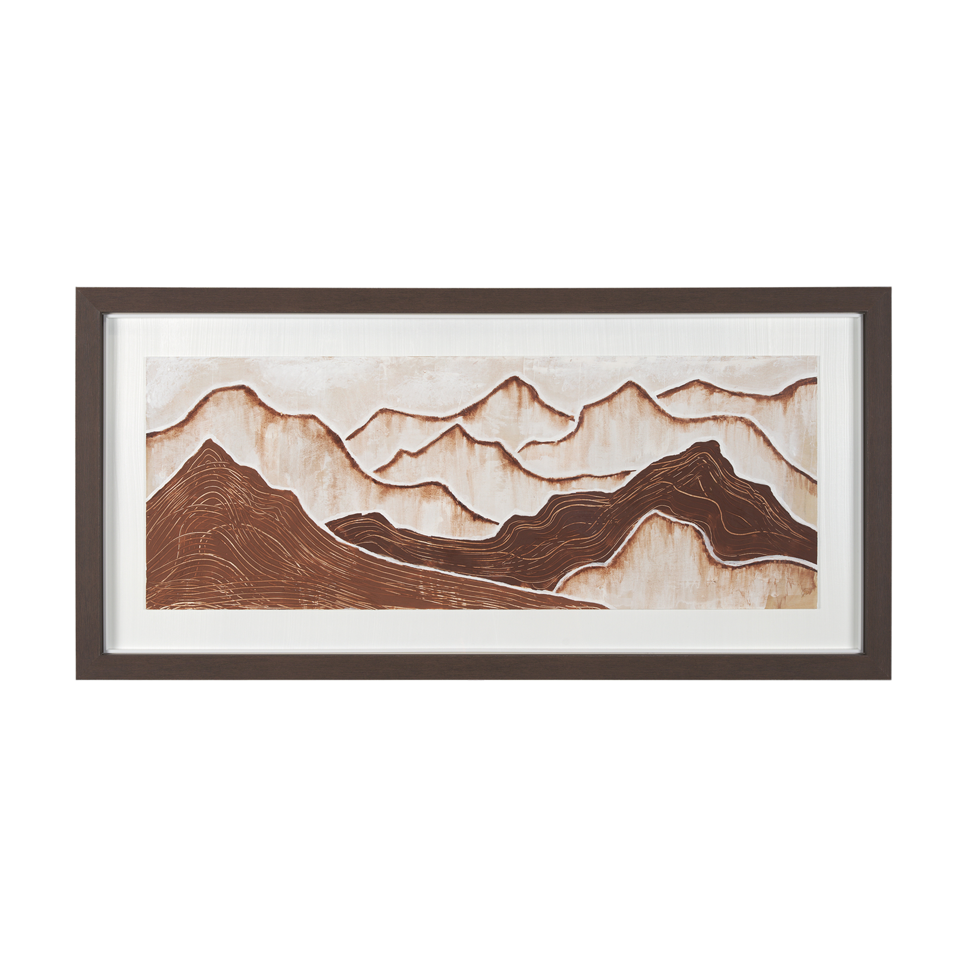 red rock view i by morgan mclaren a hand embelished textured framed art print matted under glass