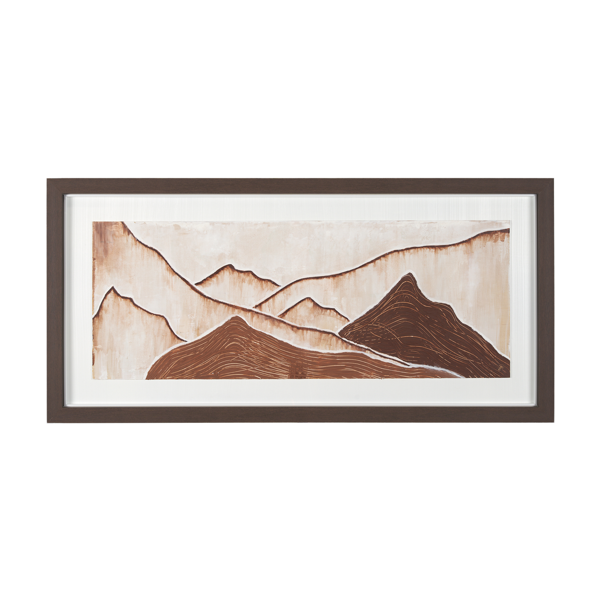red rock view ii by morgan mclaren a hand embelished textured framed art print matted under glass