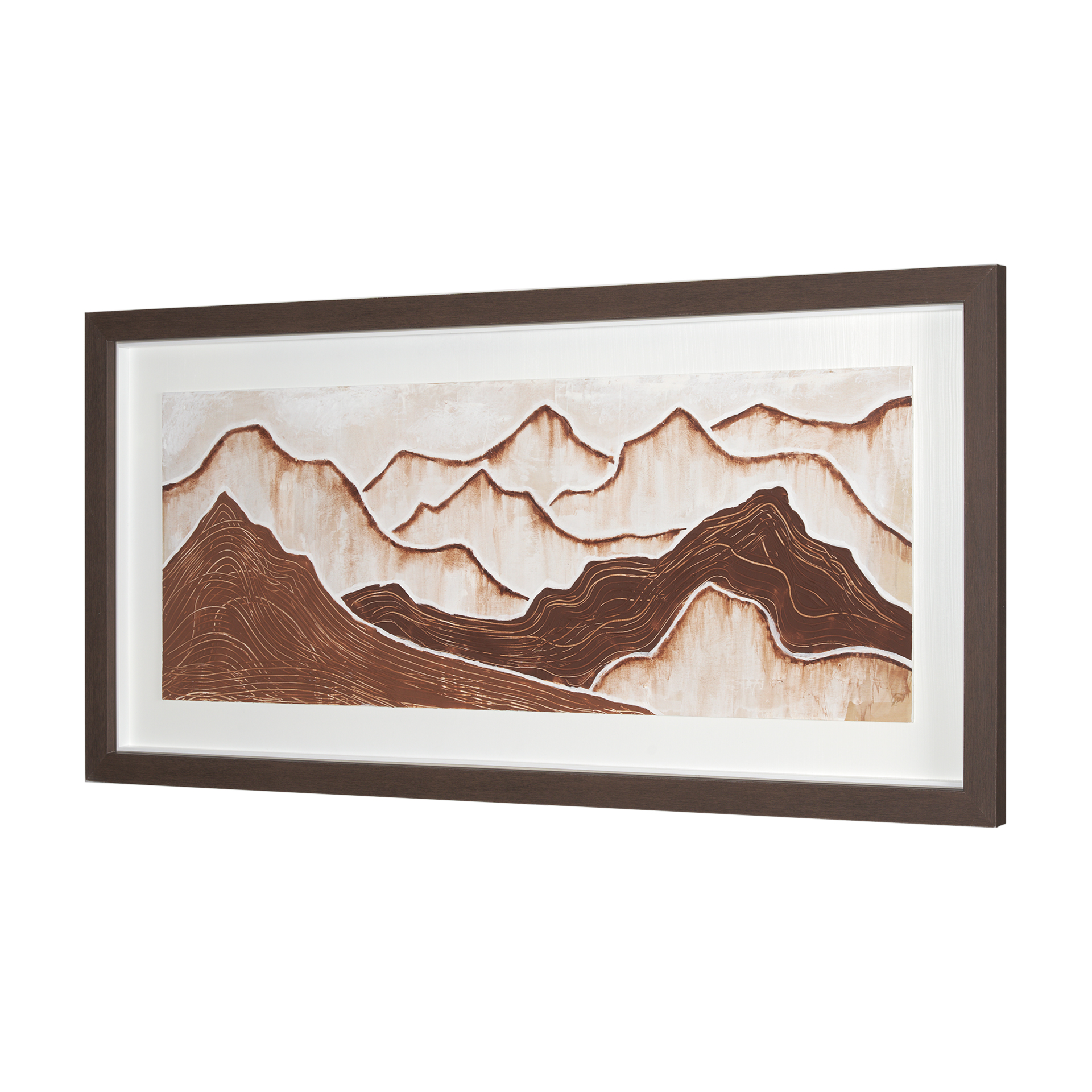 red rock view i by morgan mclaren a hand embelished textured framed art print matted under glass