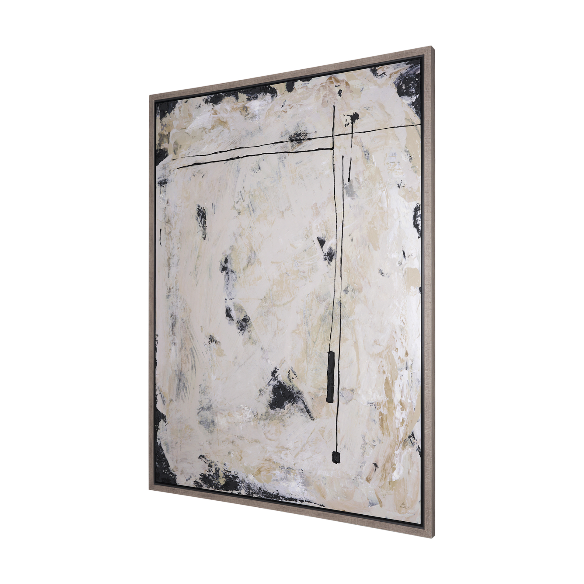 clay ii by mercana studio a hand embelished textured canvas