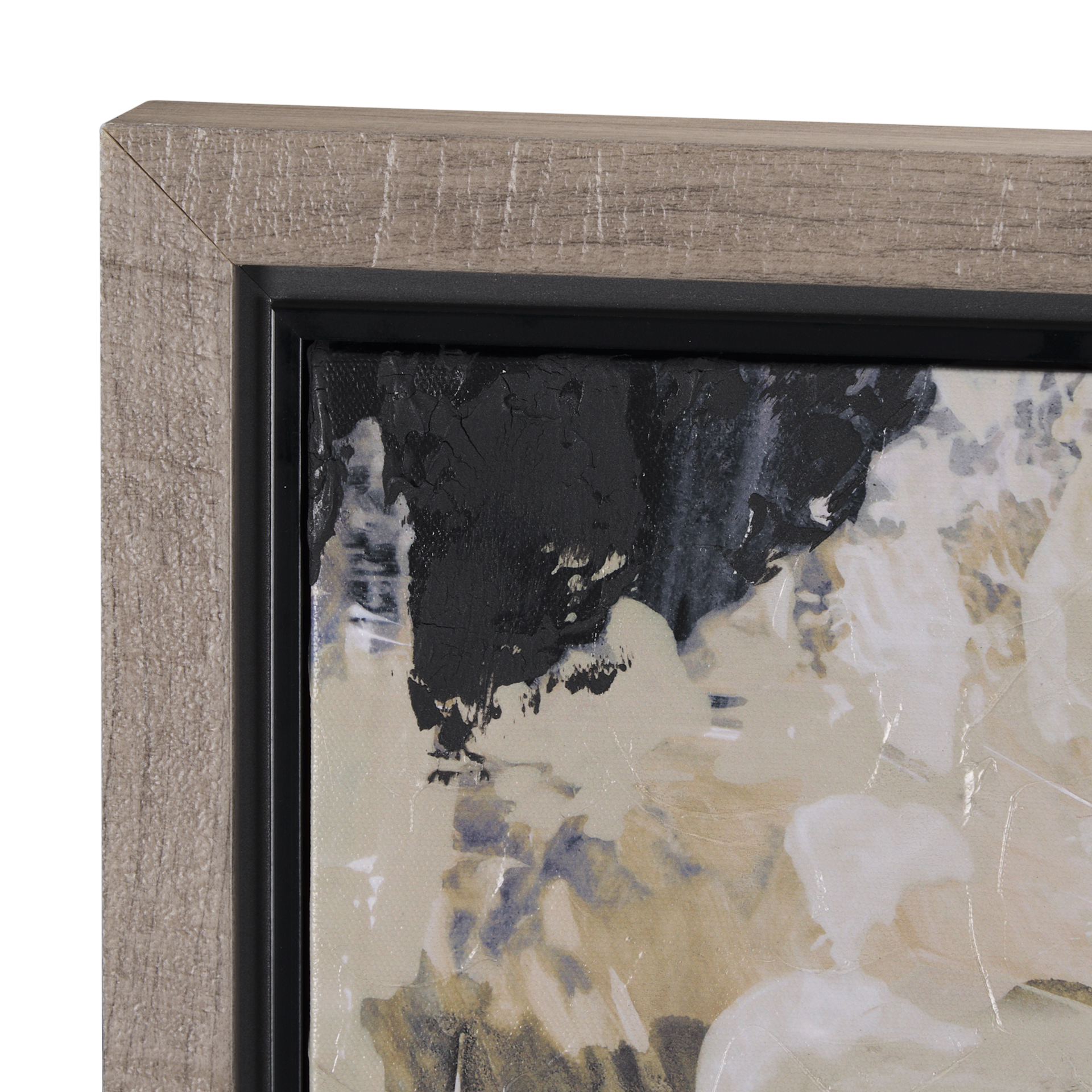 clay i by mercana studio a hand embelished textured canvas