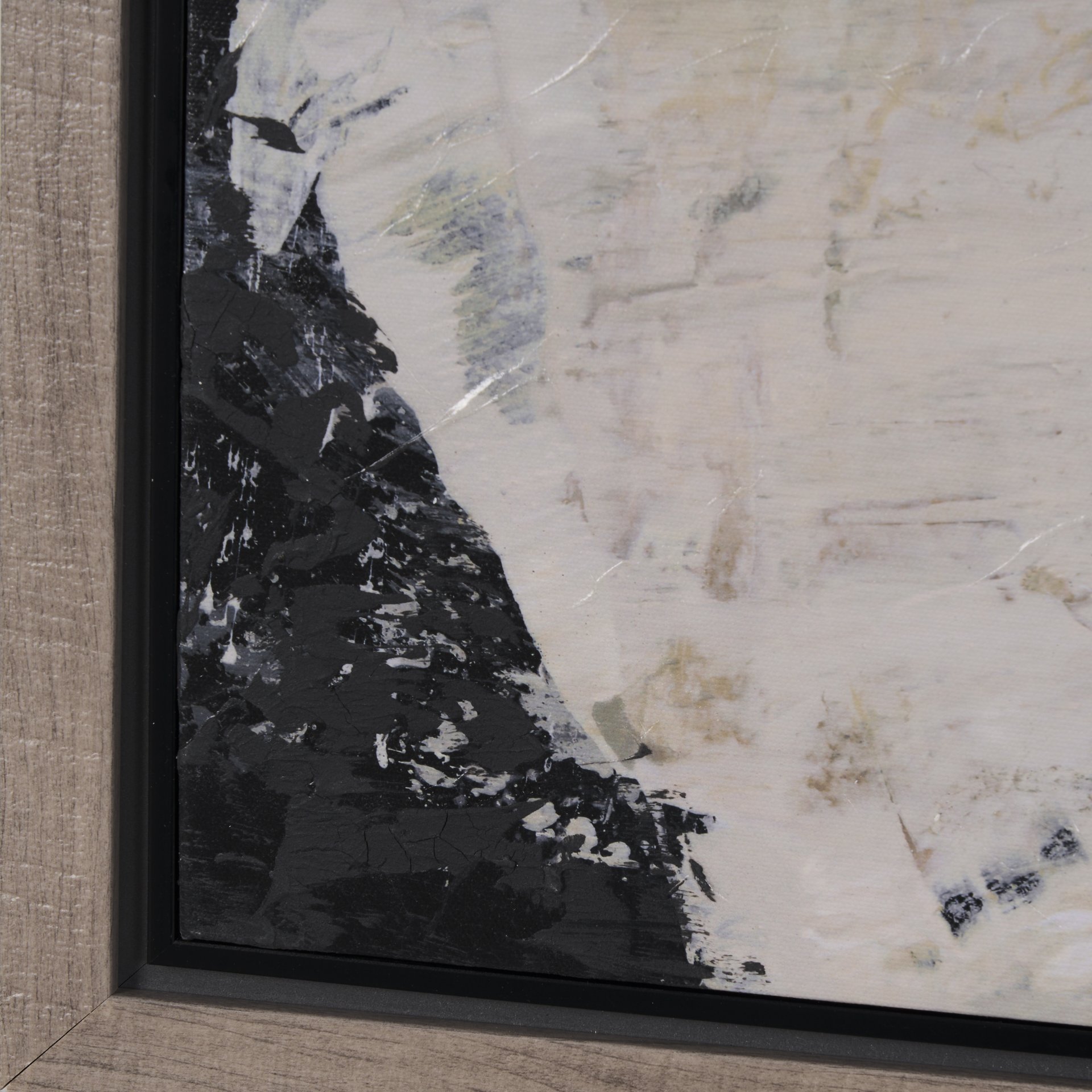 clay i by mercana studio a hand embelished textured canvas