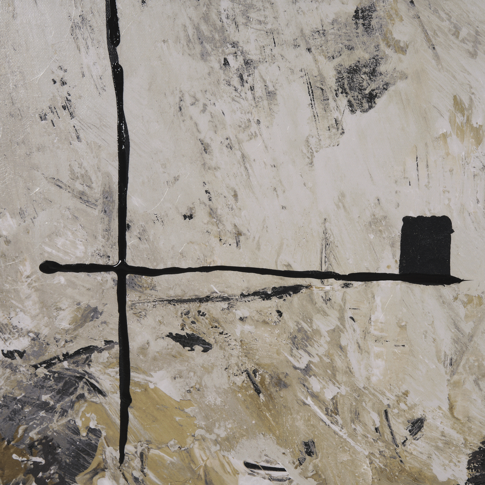 clay i by mercana studio a hand embelished textured canvas