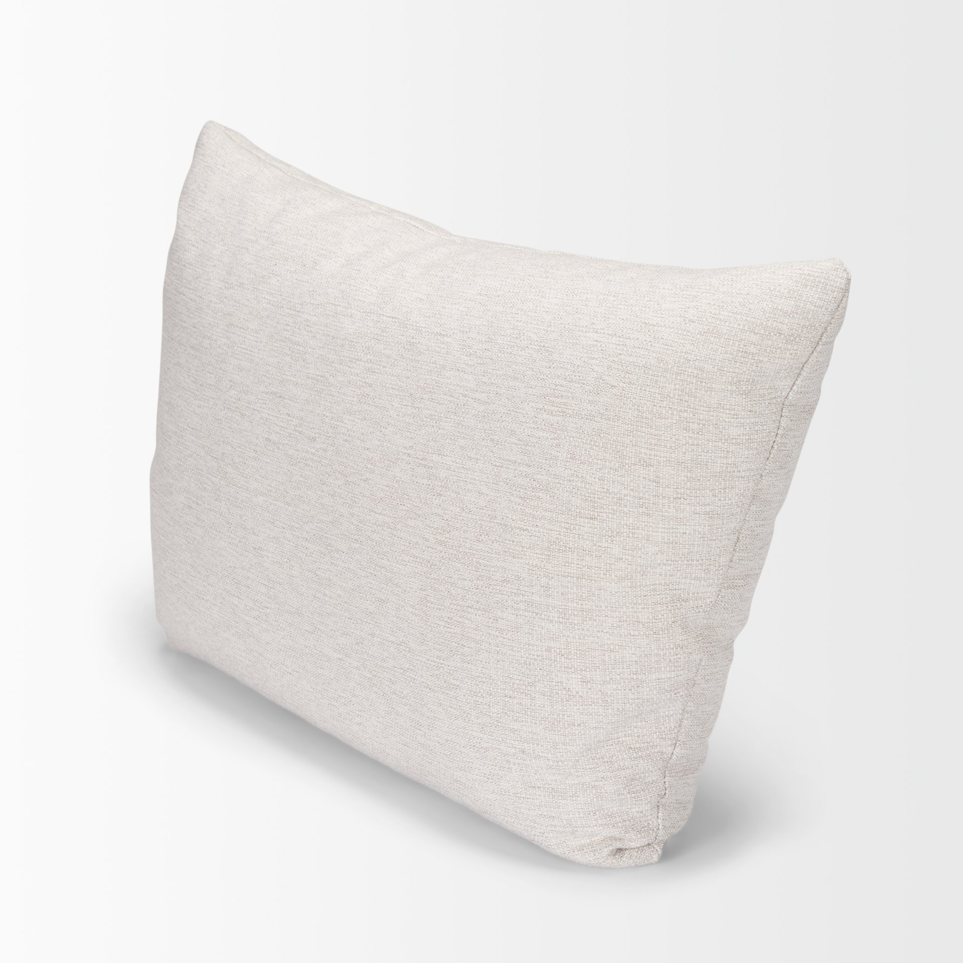 halston arm pillow in oatmeal performance fabric