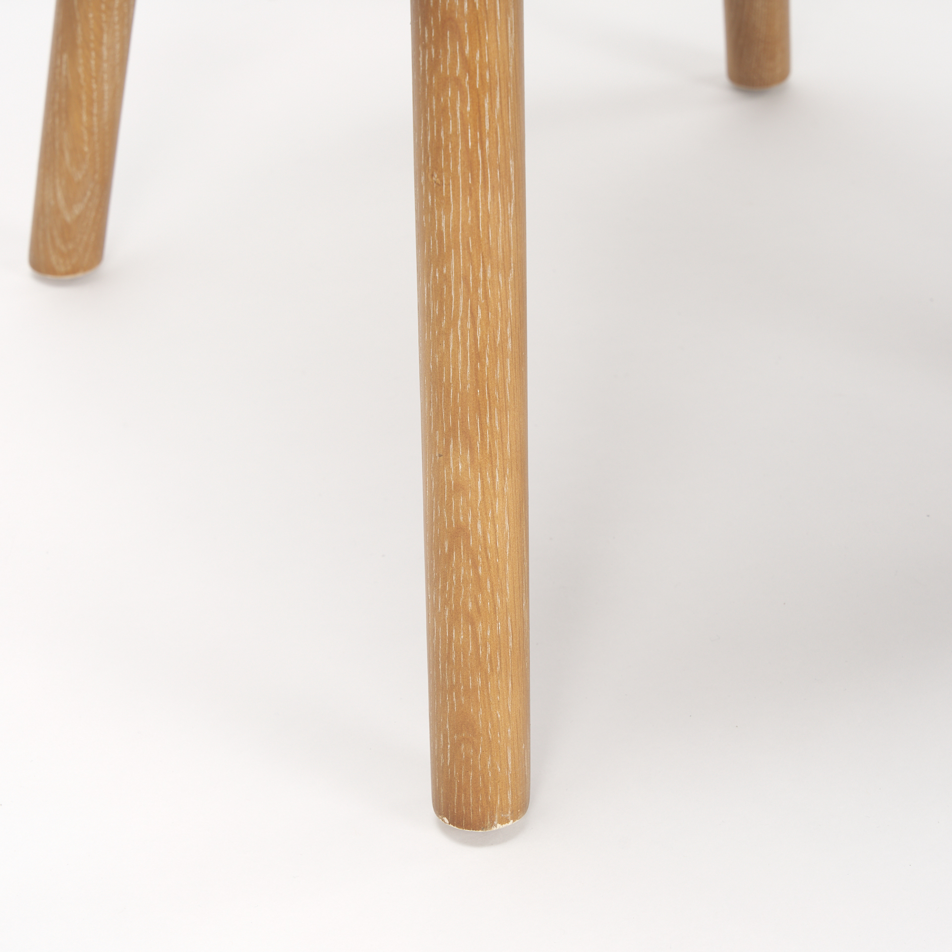 owen dining chair w/ medium brown wood and beige fabric