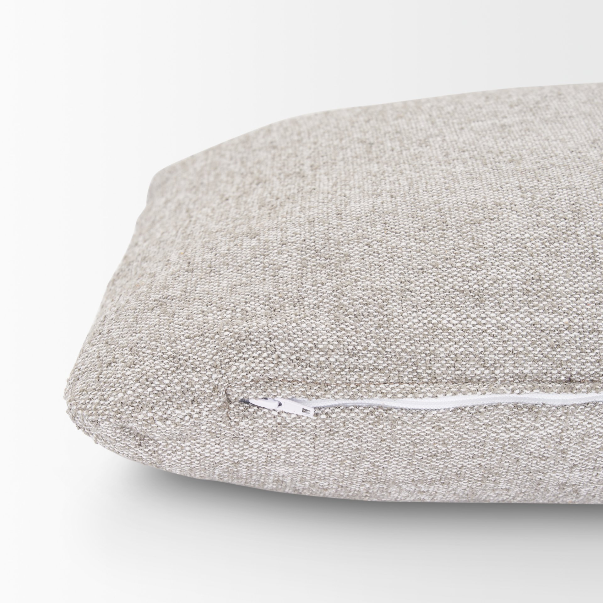halston arm pillow light gray performance fabric
