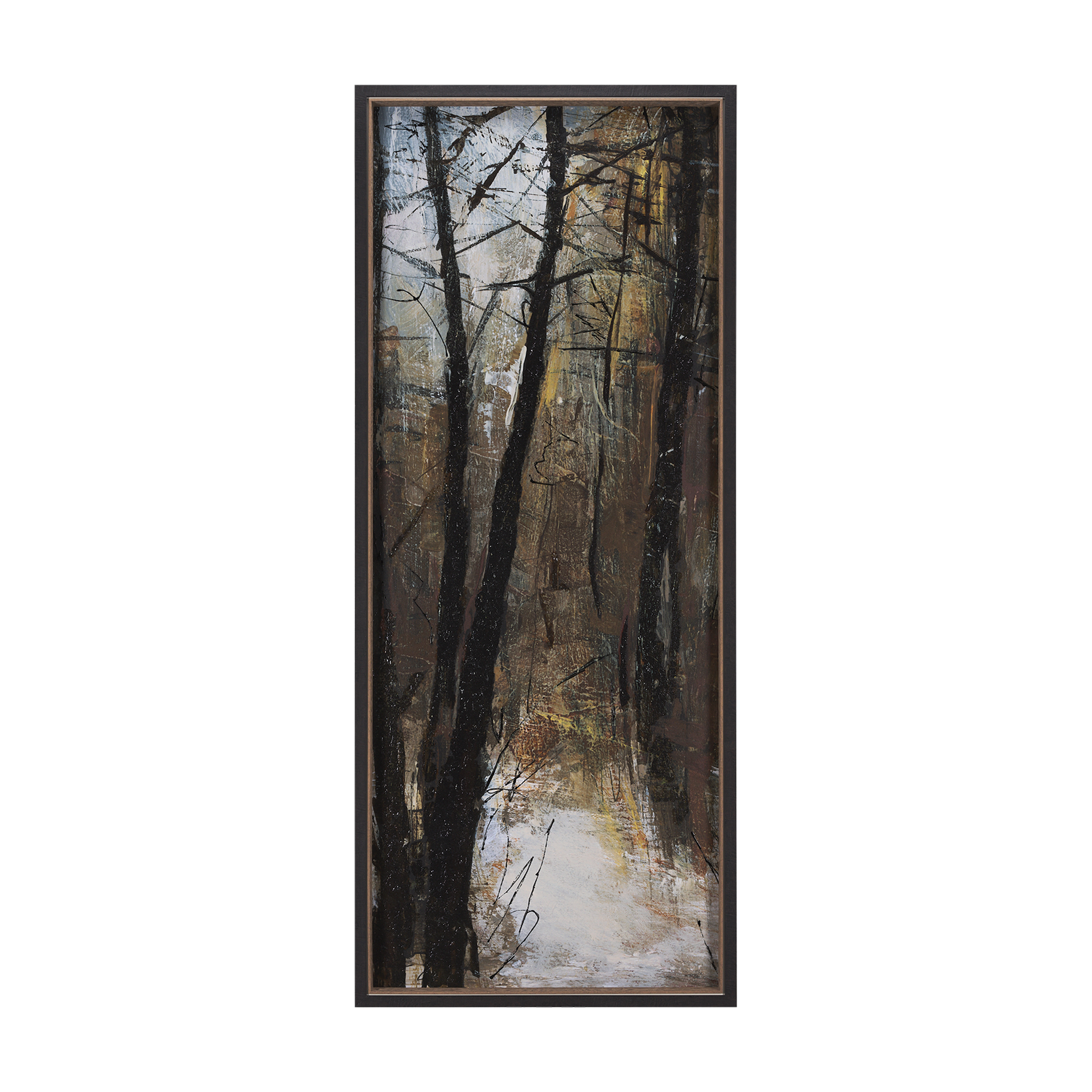 forest view v by mercana studio a hand embelished textured framed art print