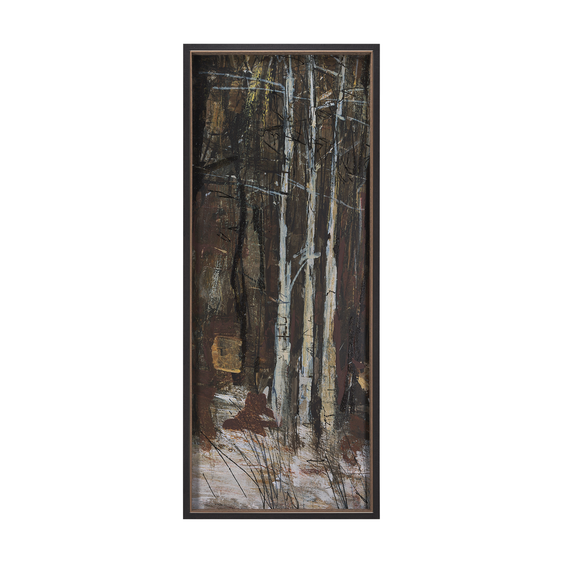 forest view vi by mercana studio a hand embelished textured framed art print