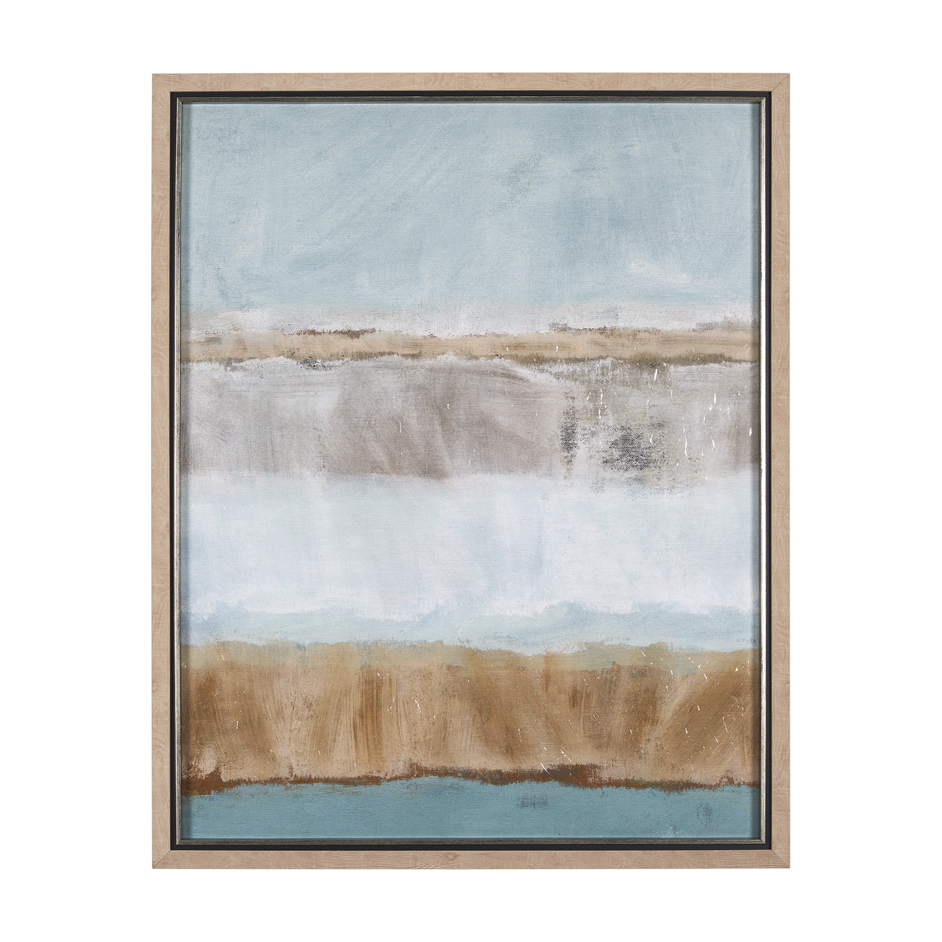 quiet echoes - sweep by mercana studio a hand embelished textured framed art print
