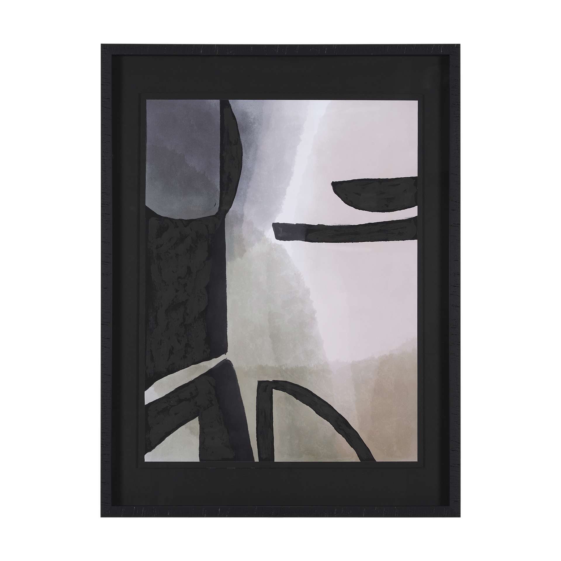 shape shift - multiply by mercana studio hand embelished framed art print matted under glass