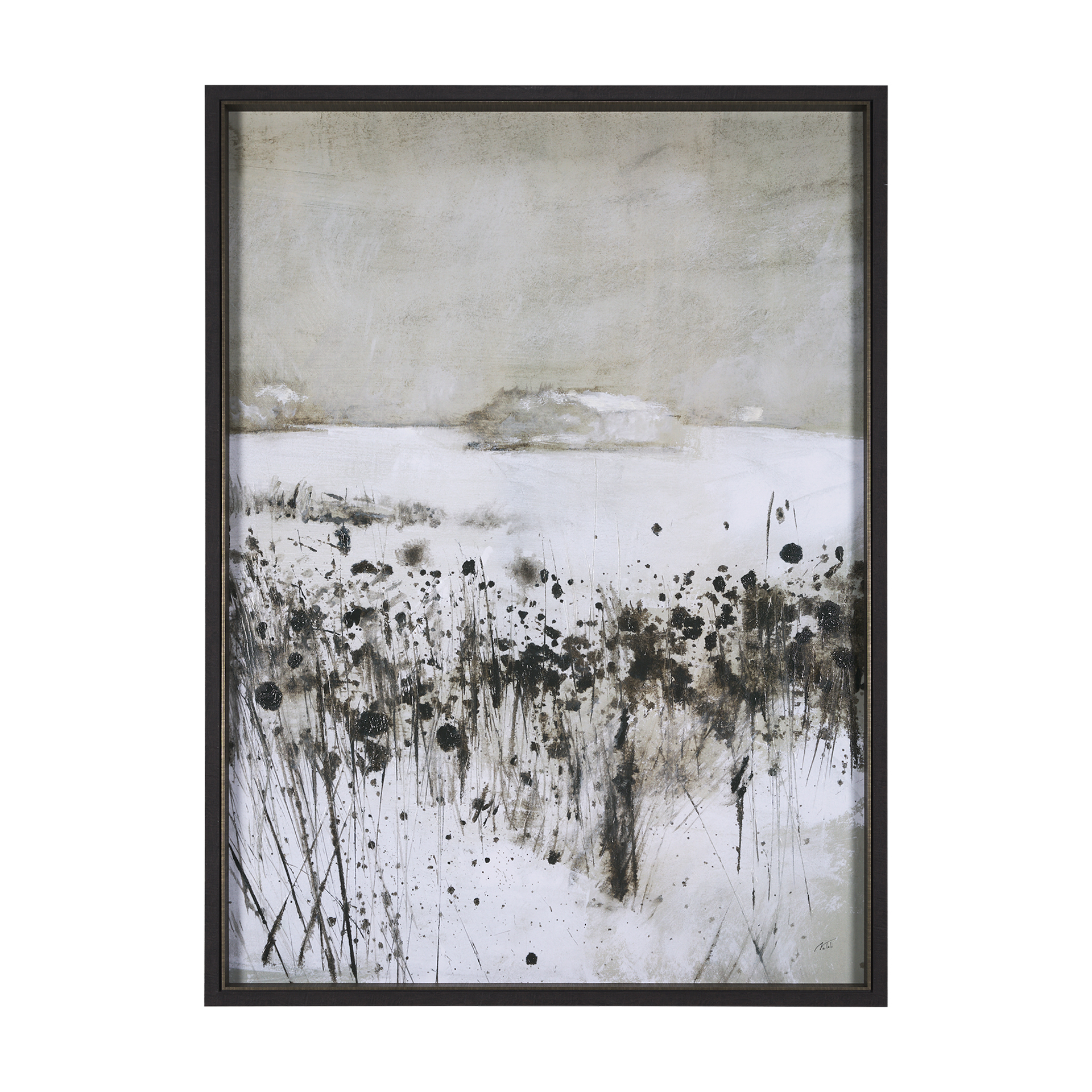 winter day i by mercana studio a hand embelished textured framed art print