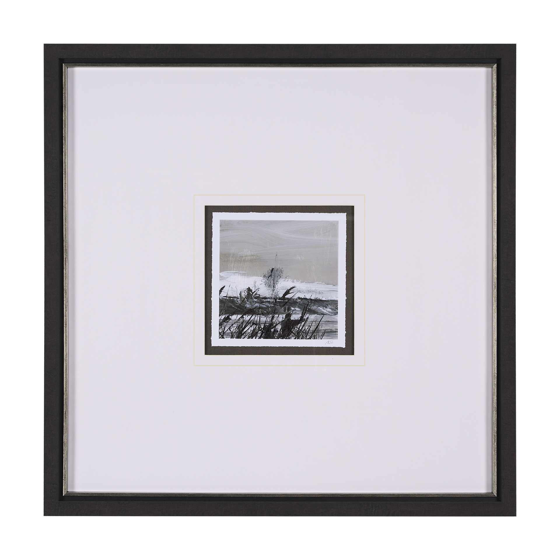 winter day iii by mercana studio a hand embelished textured framed art print matted under glass