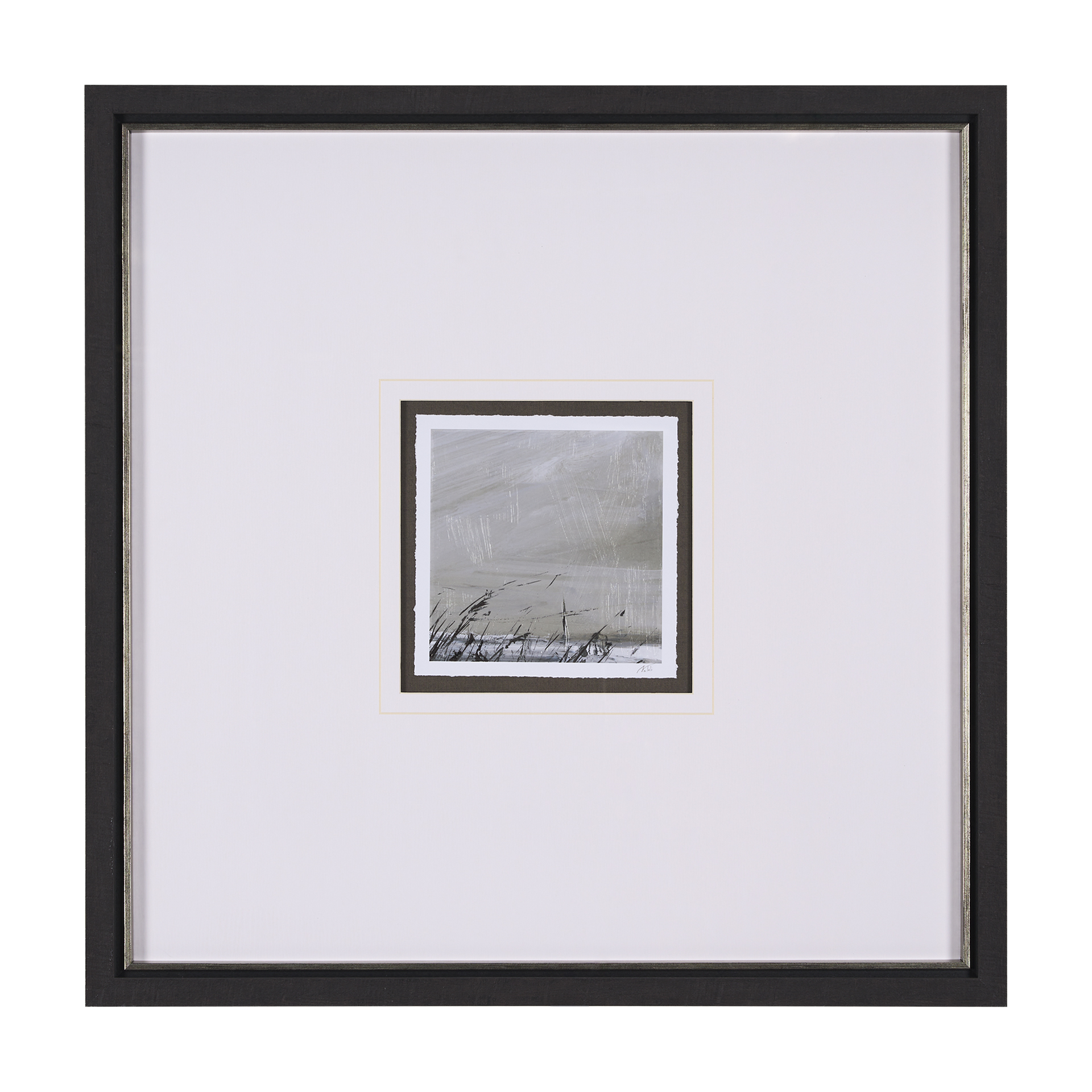 winter day vi by mercana studio a hand embelished textured framed art print matted under glass