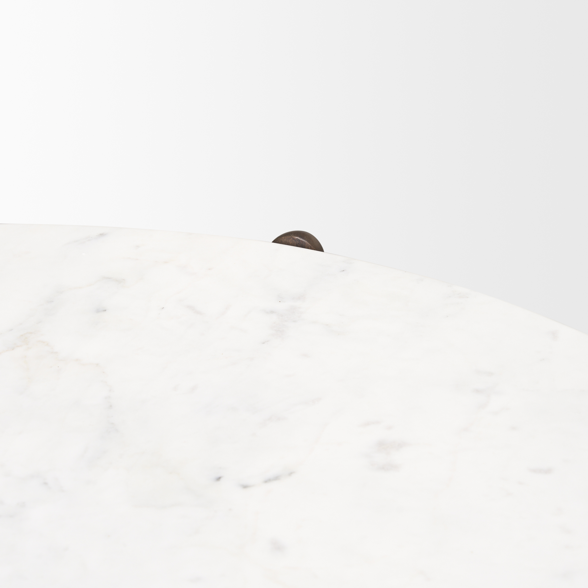 rumer dark brown wood w/ white marble coffee table
