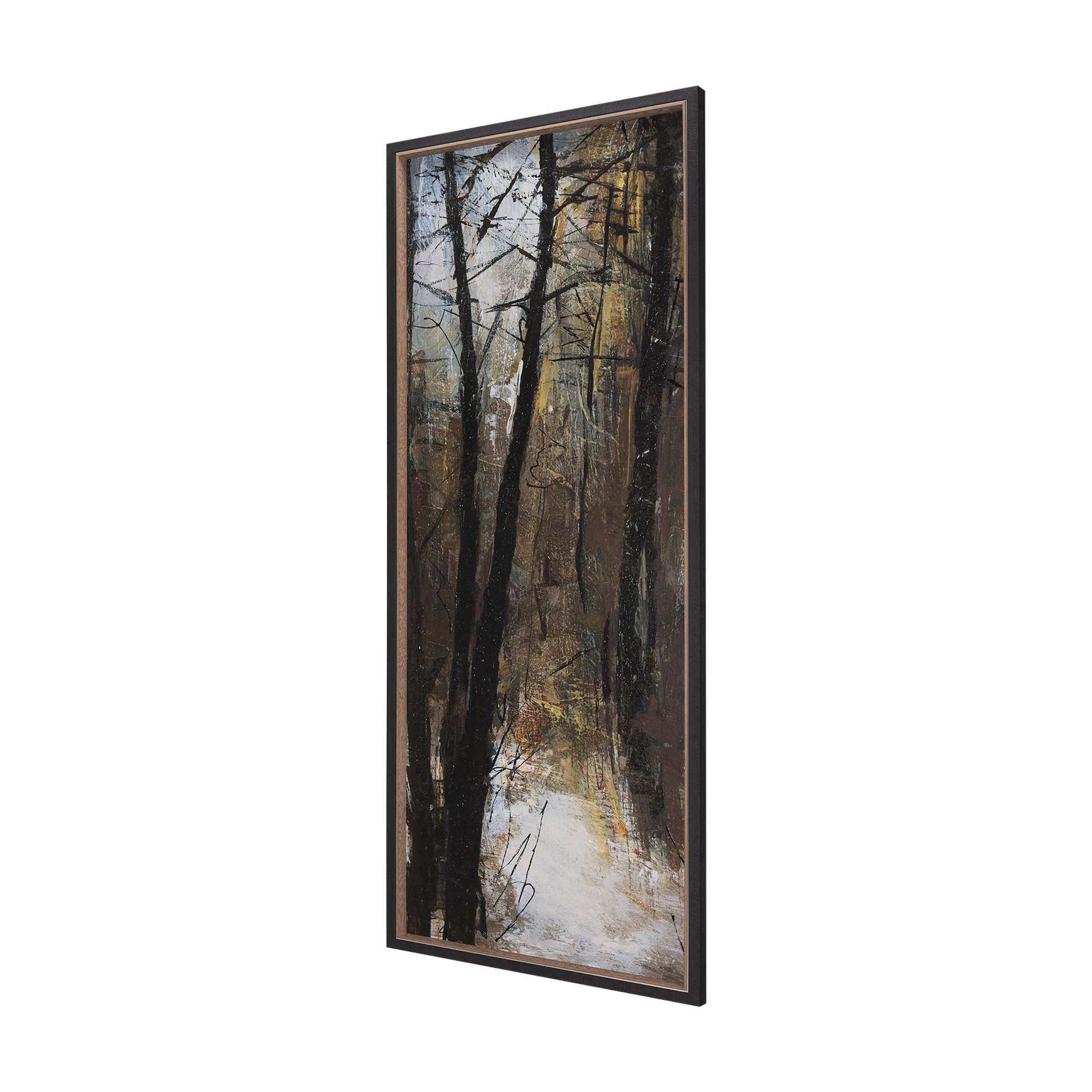 forest view v by mercana studio a hand embelished textured framed art print