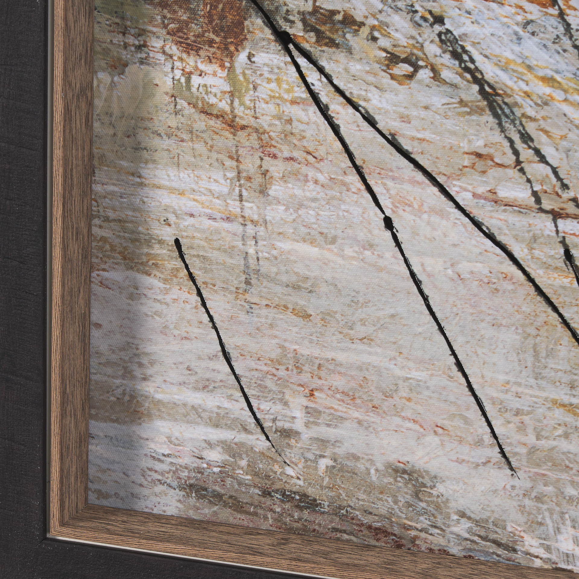forest view v by mercana studio a hand embelished textured framed art print