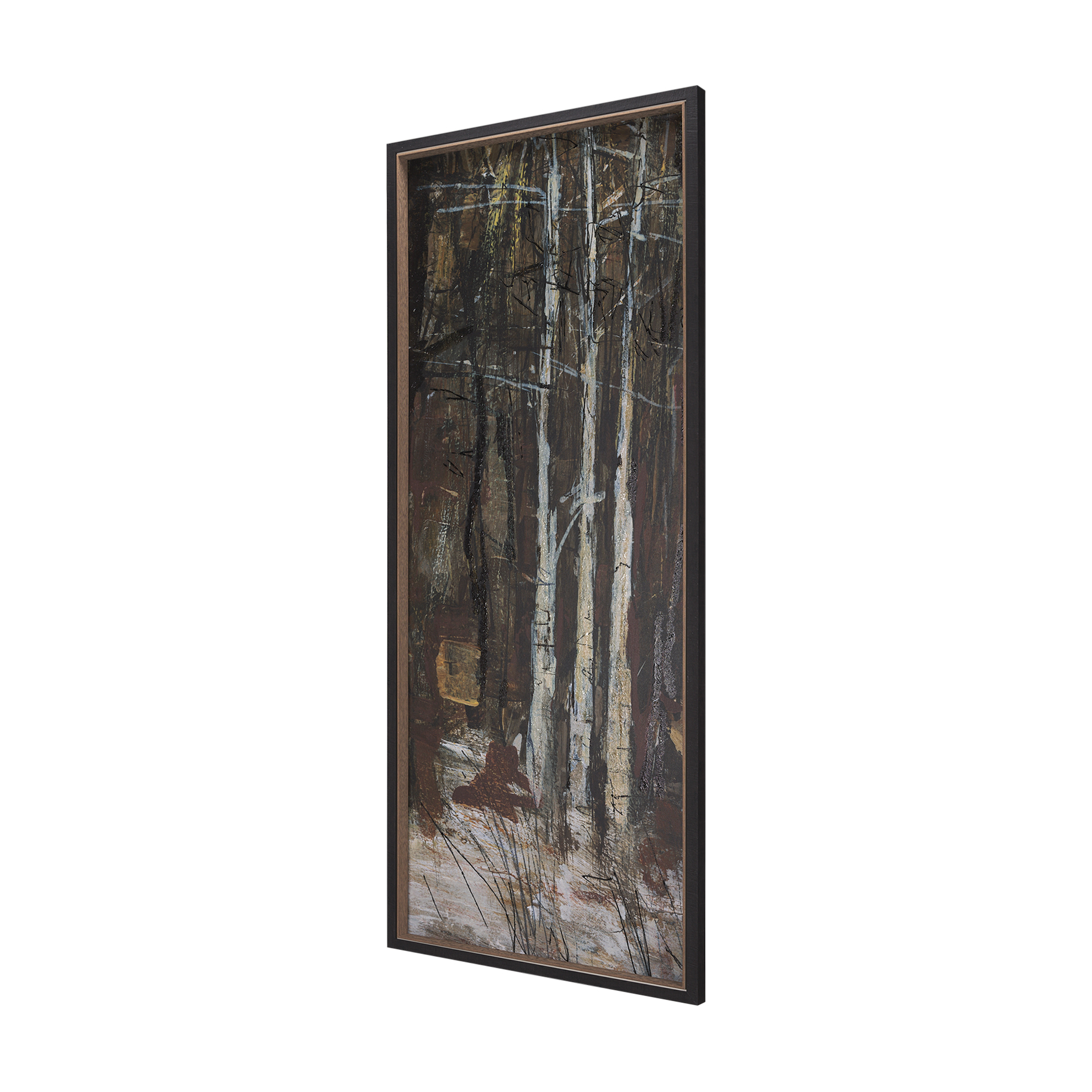 forest view vi by mercana studio a hand embelished textured framed art print