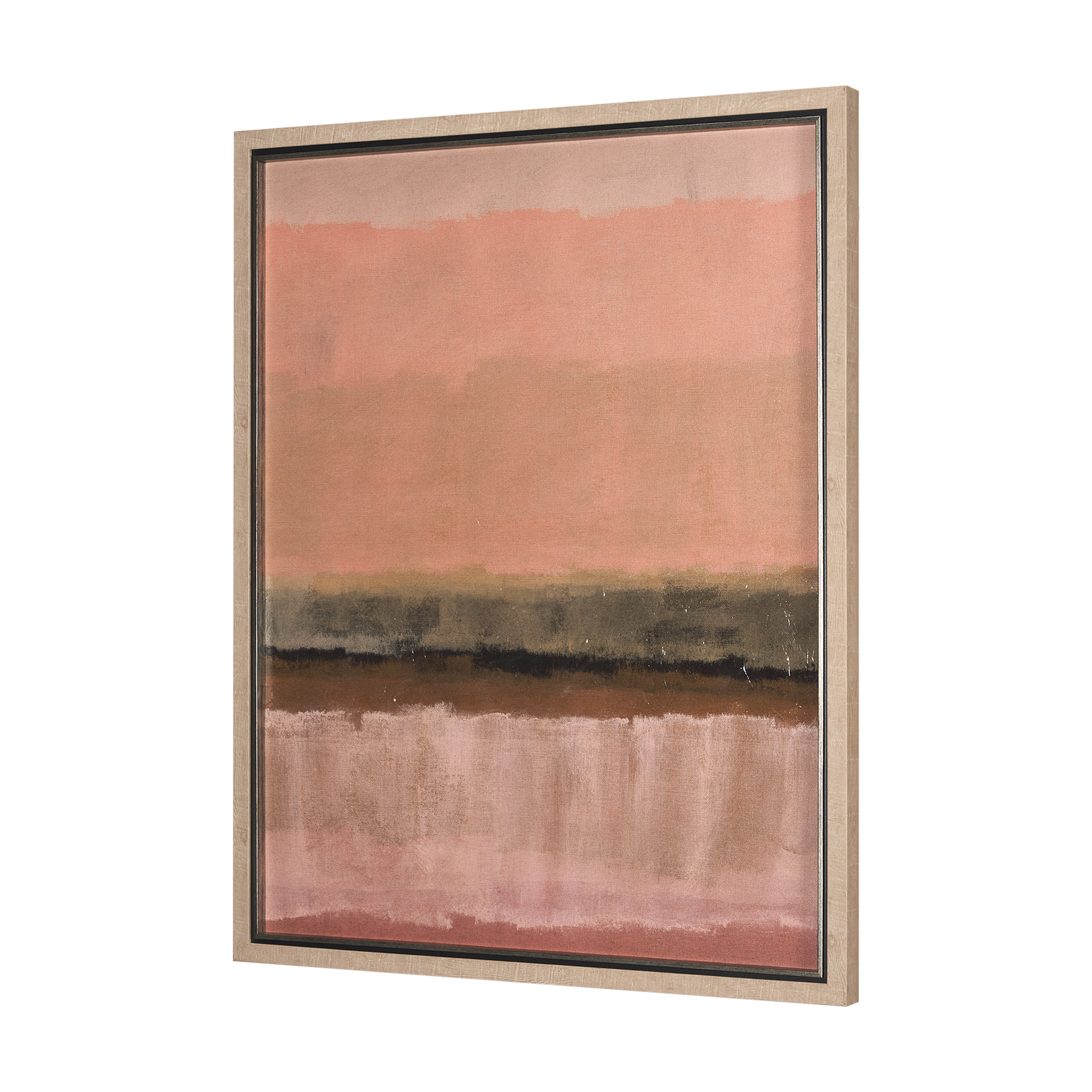 quiet echoes - wash by mercana studio a hand embelished textured framed art print