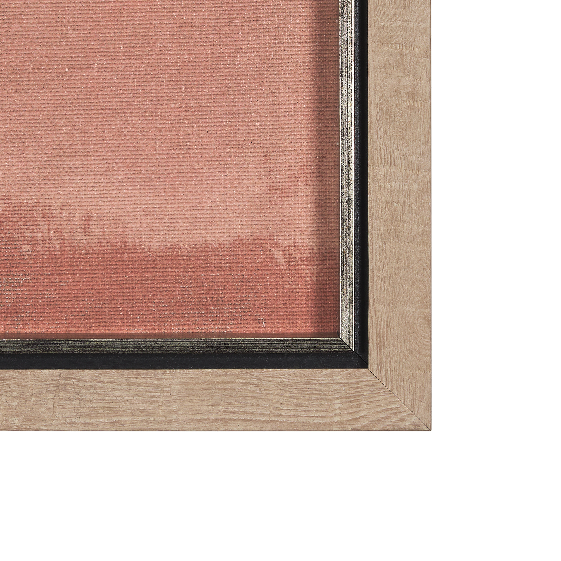 quiet echoes - wash by mercana studio a hand embelished textured framed art print