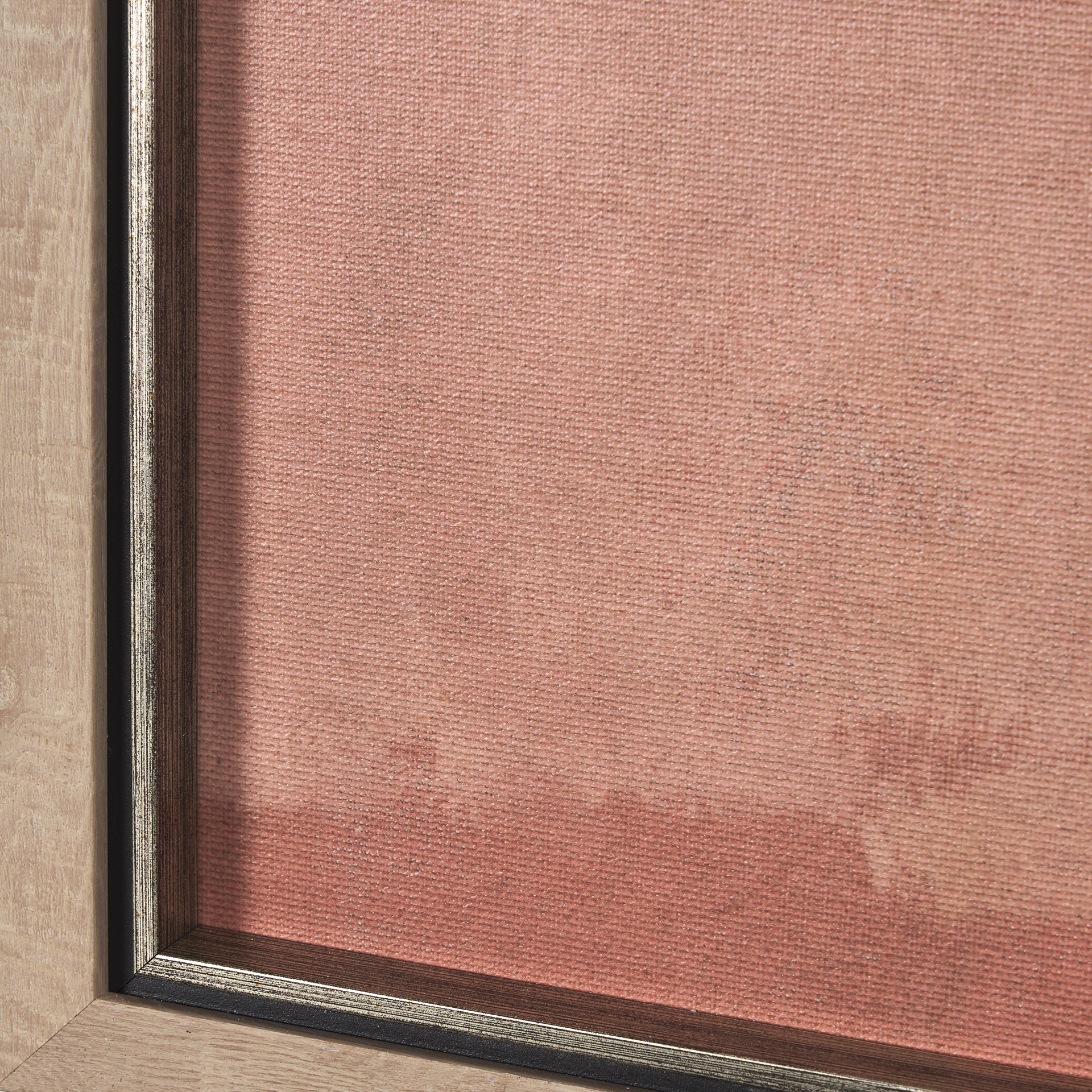 quiet echoes - wash by mercana studio a hand embelished textured framed art print