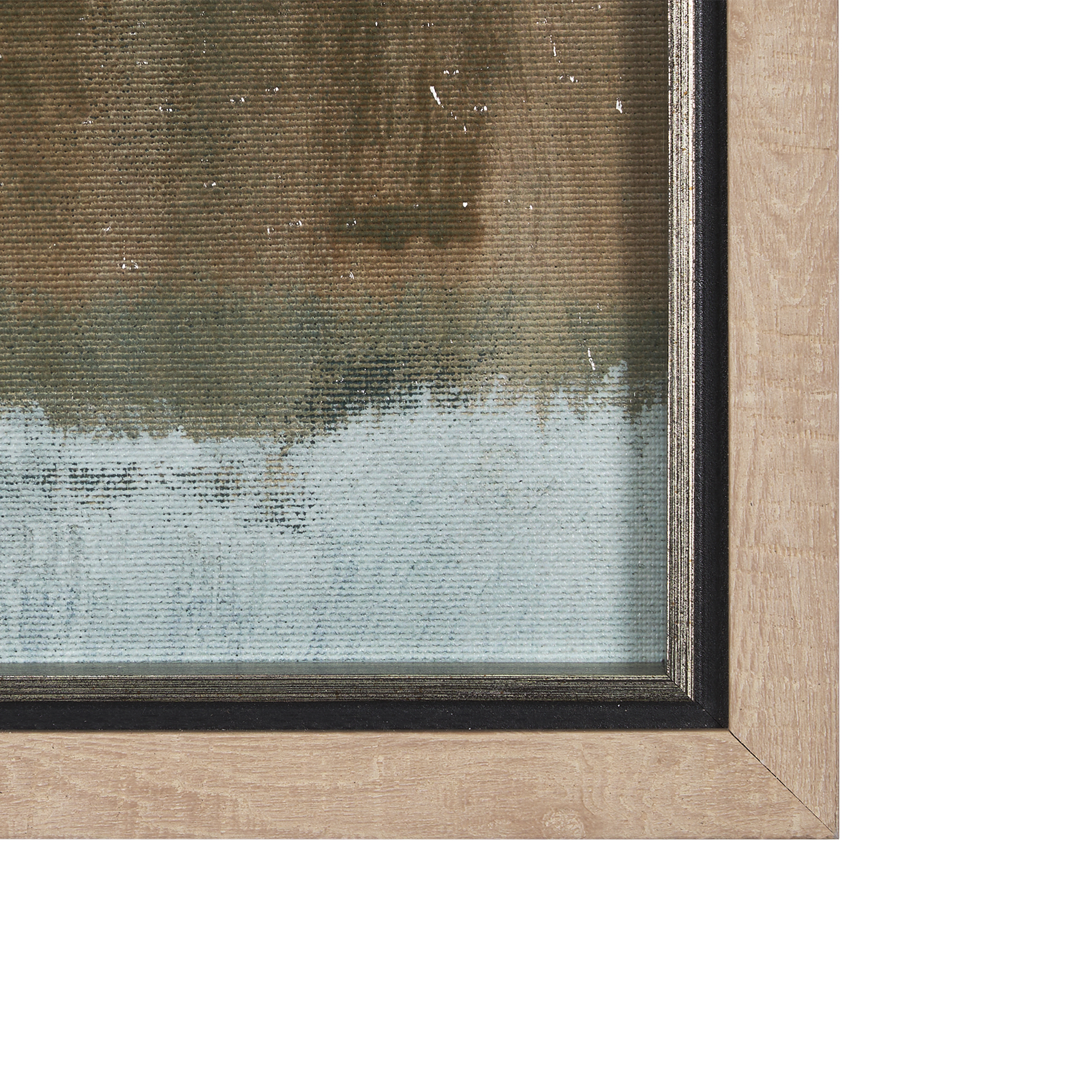 quiet echoes - sweep by mercana studio a hand embelished textured framed art print