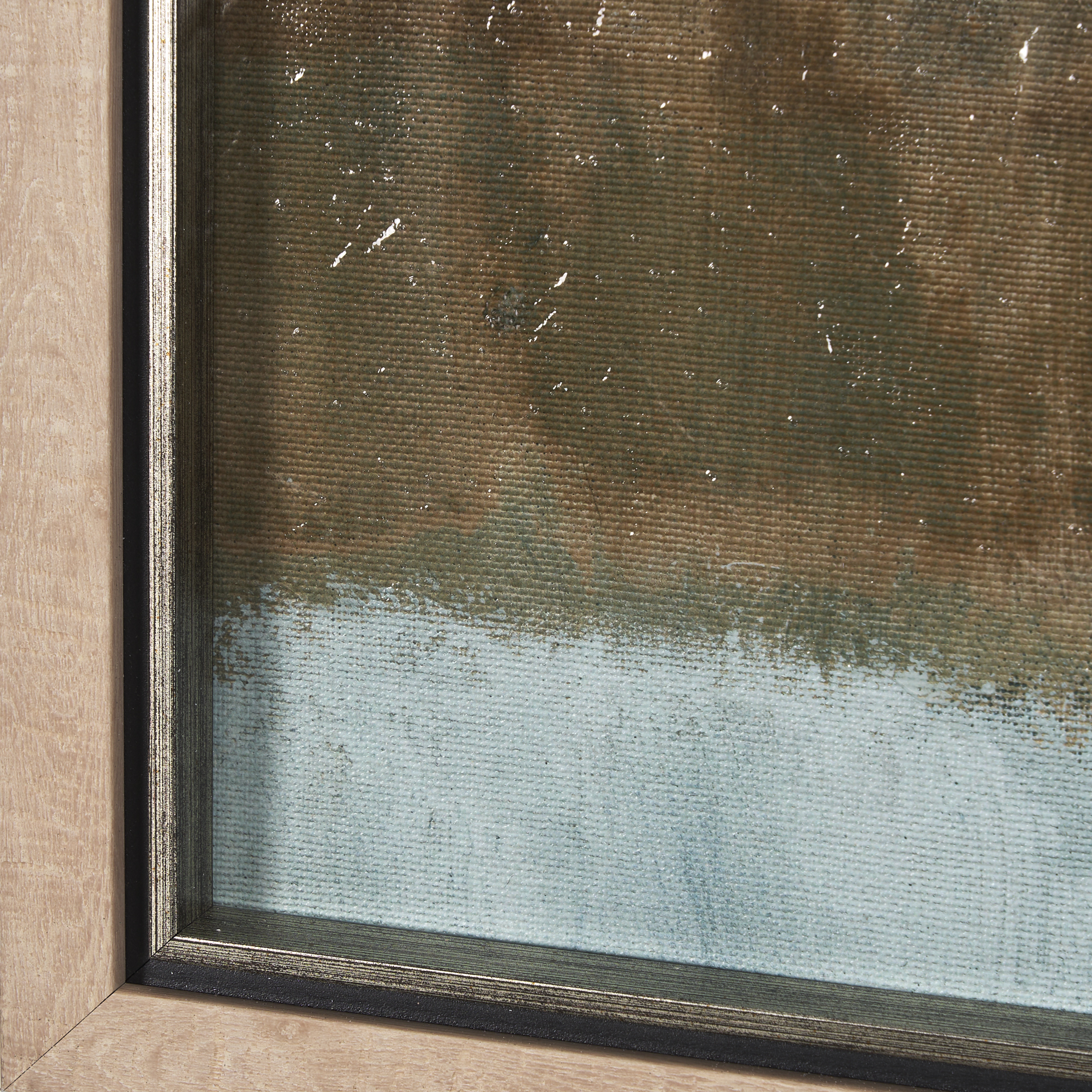 quiet echoes - sweep by mercana studio a hand embelished textured framed art print