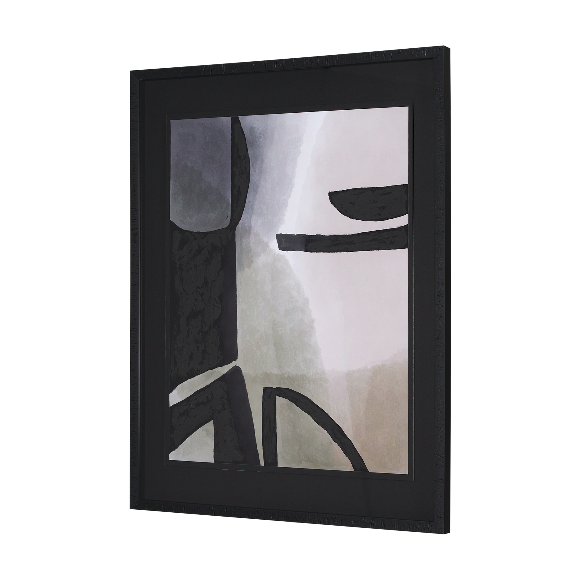 shape shift - multiply by mercana studio hand embelished framed art print matted under glass