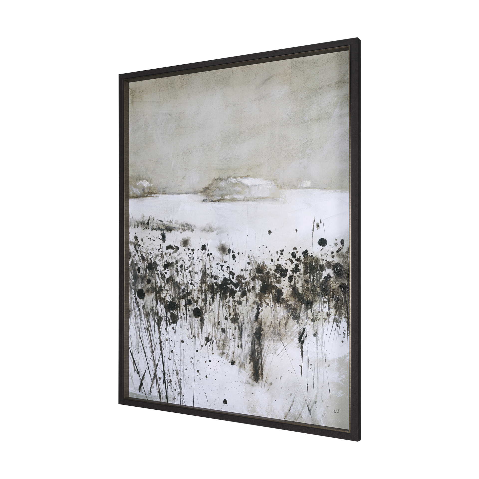 winter day i by mercana studio a hand embelished textured framed art print