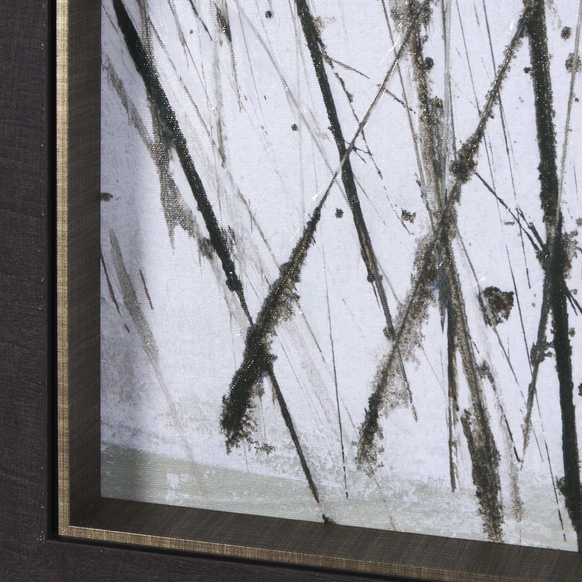 winter day i by mercana studio a hand embelished textured framed art print
