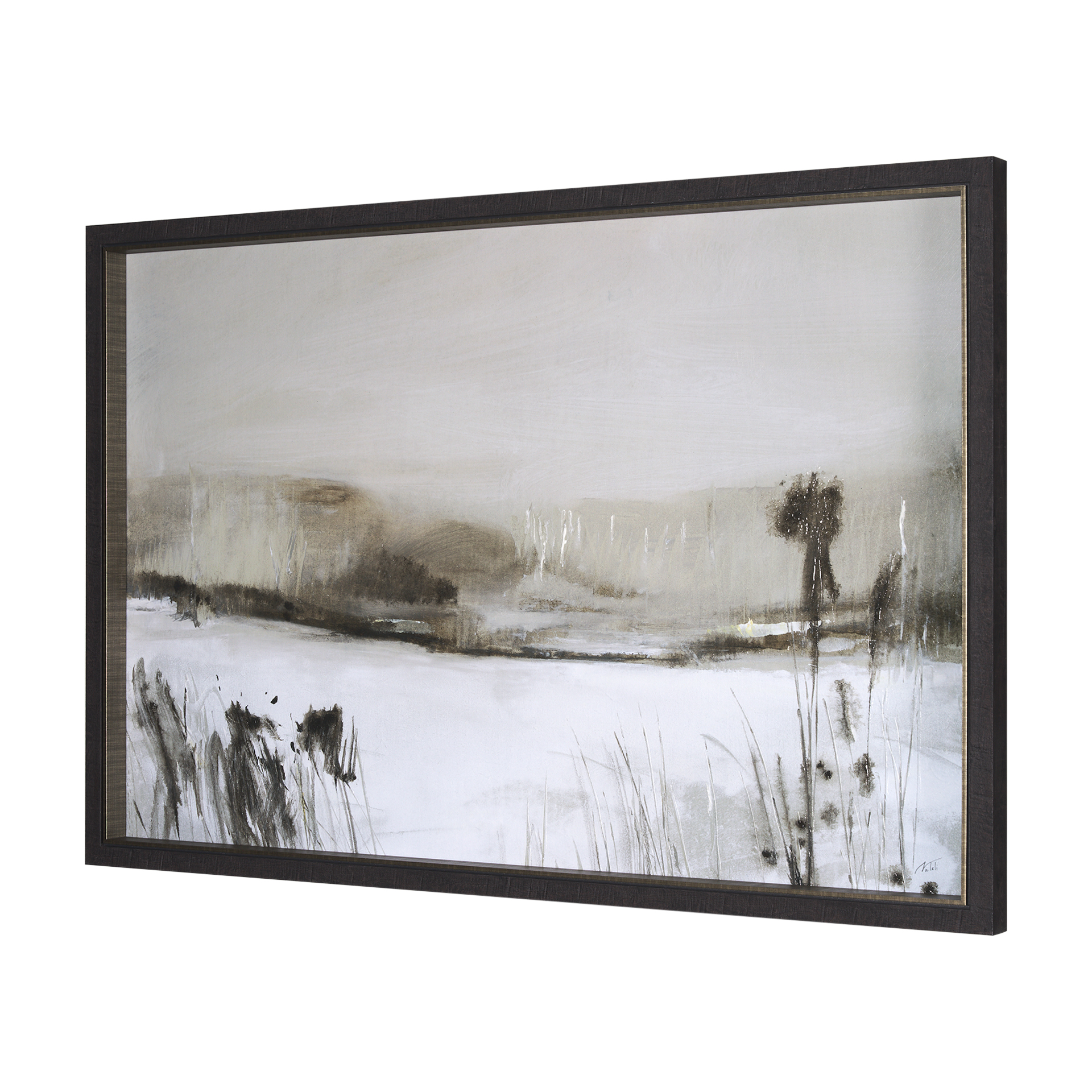 winter day ii by mercana studio a hand embelished textured framed art print