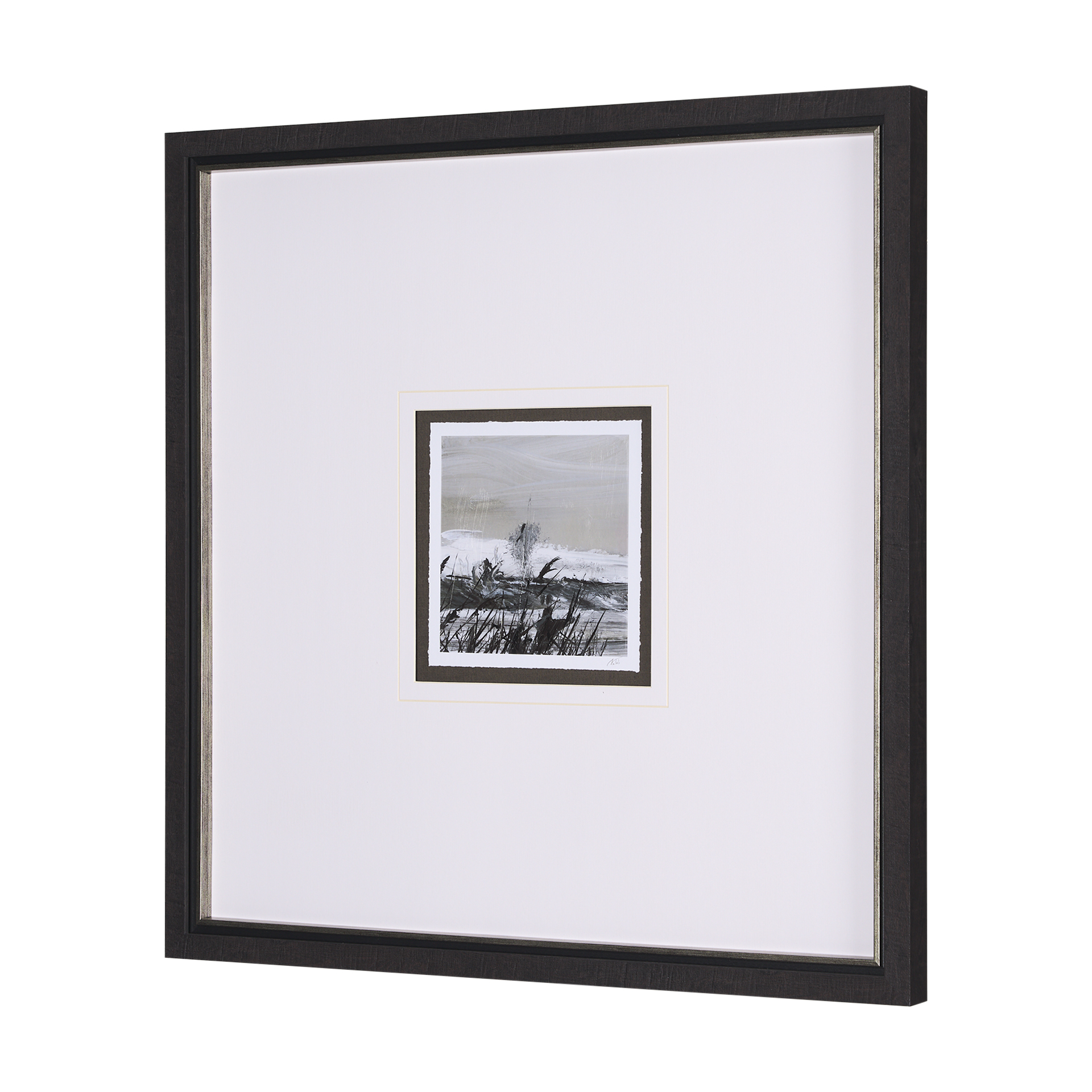 winter day iii by mercana studio a hand embelished textured framed art print matted under glass