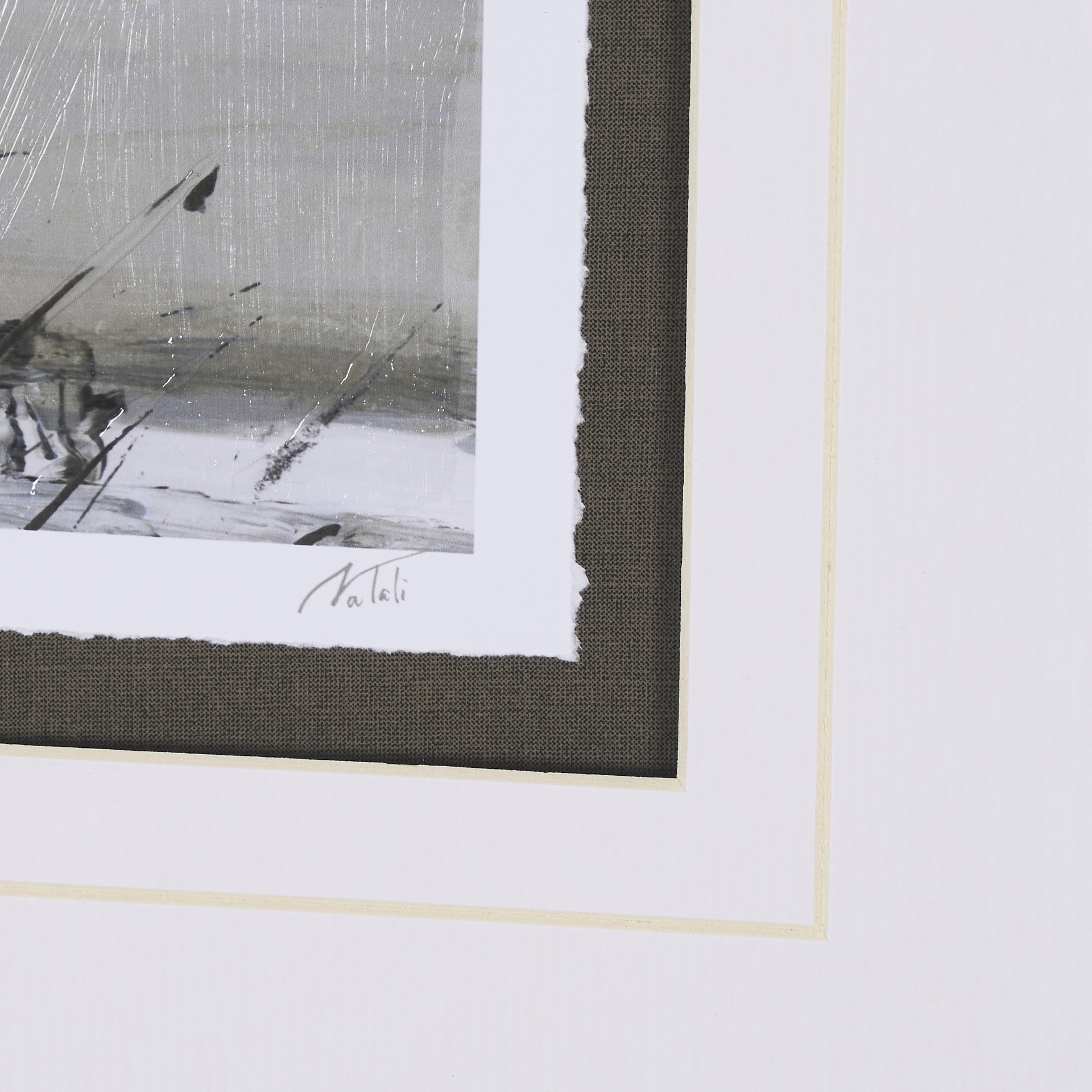winter day iii by mercana studio a hand embelished textured framed art print matted under glass