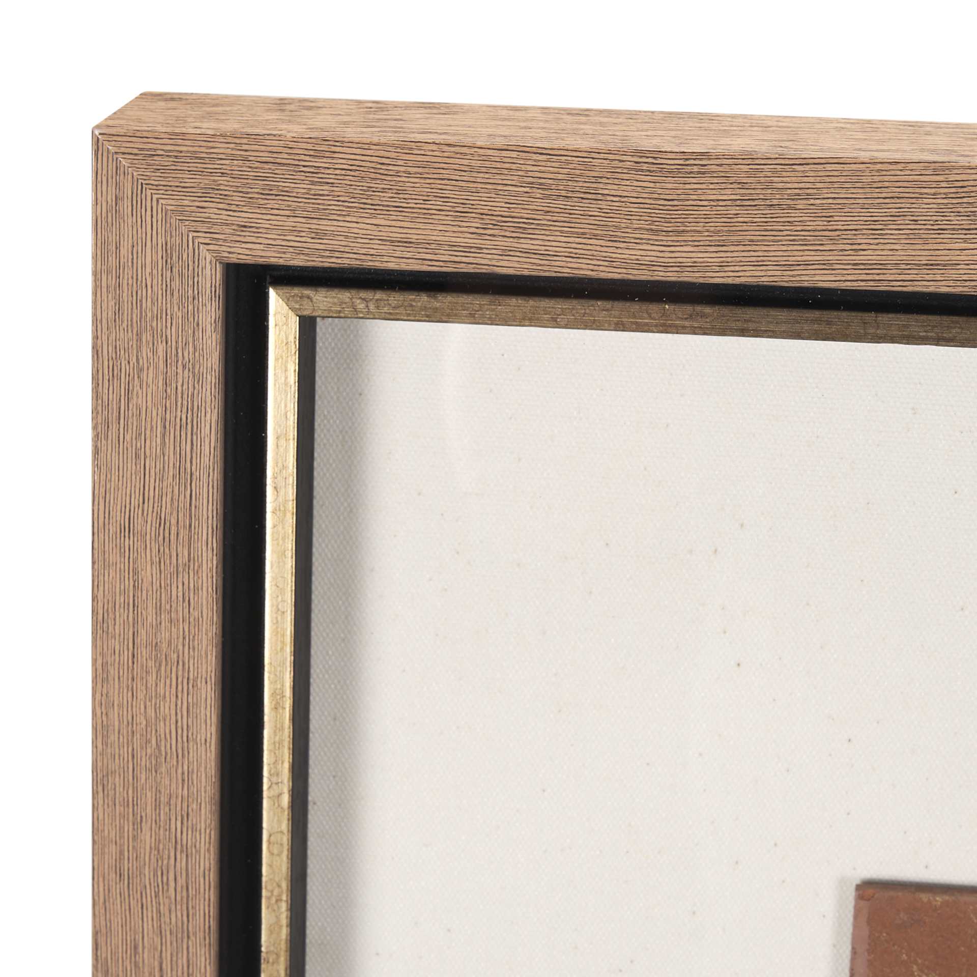 terracotta arches i by mercana studio hand embelished textured framed art print matted under glass