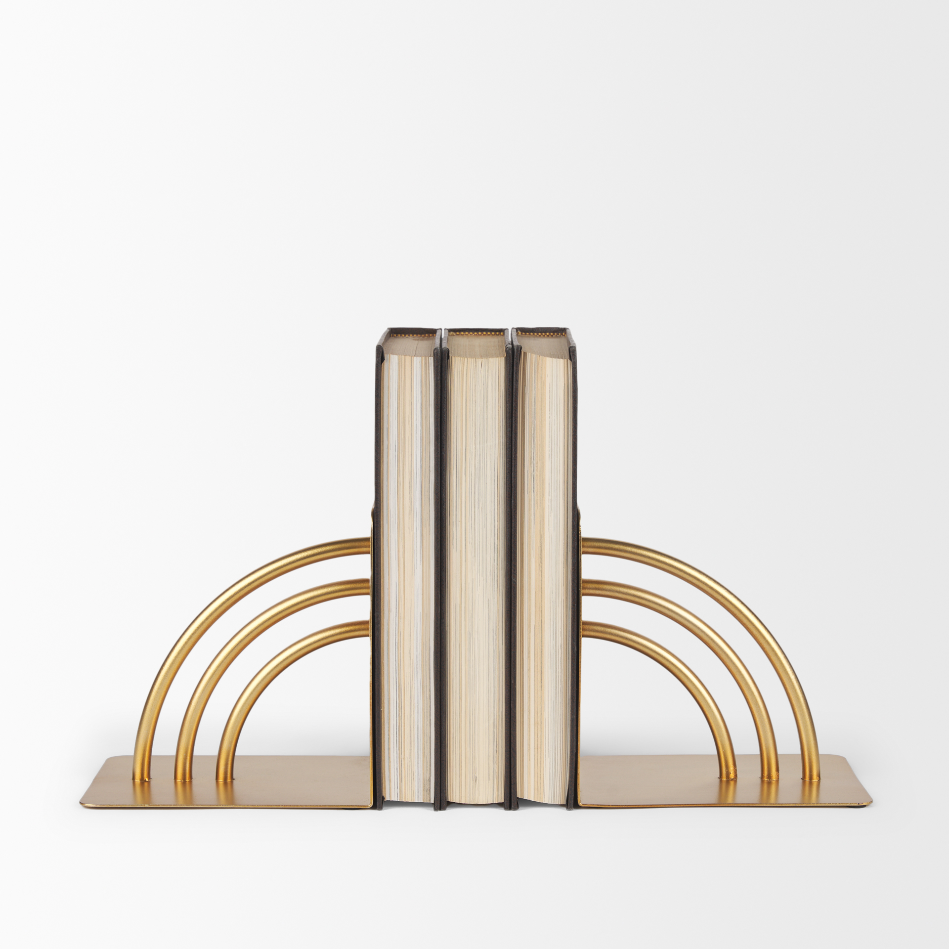 hope gold metal bookends