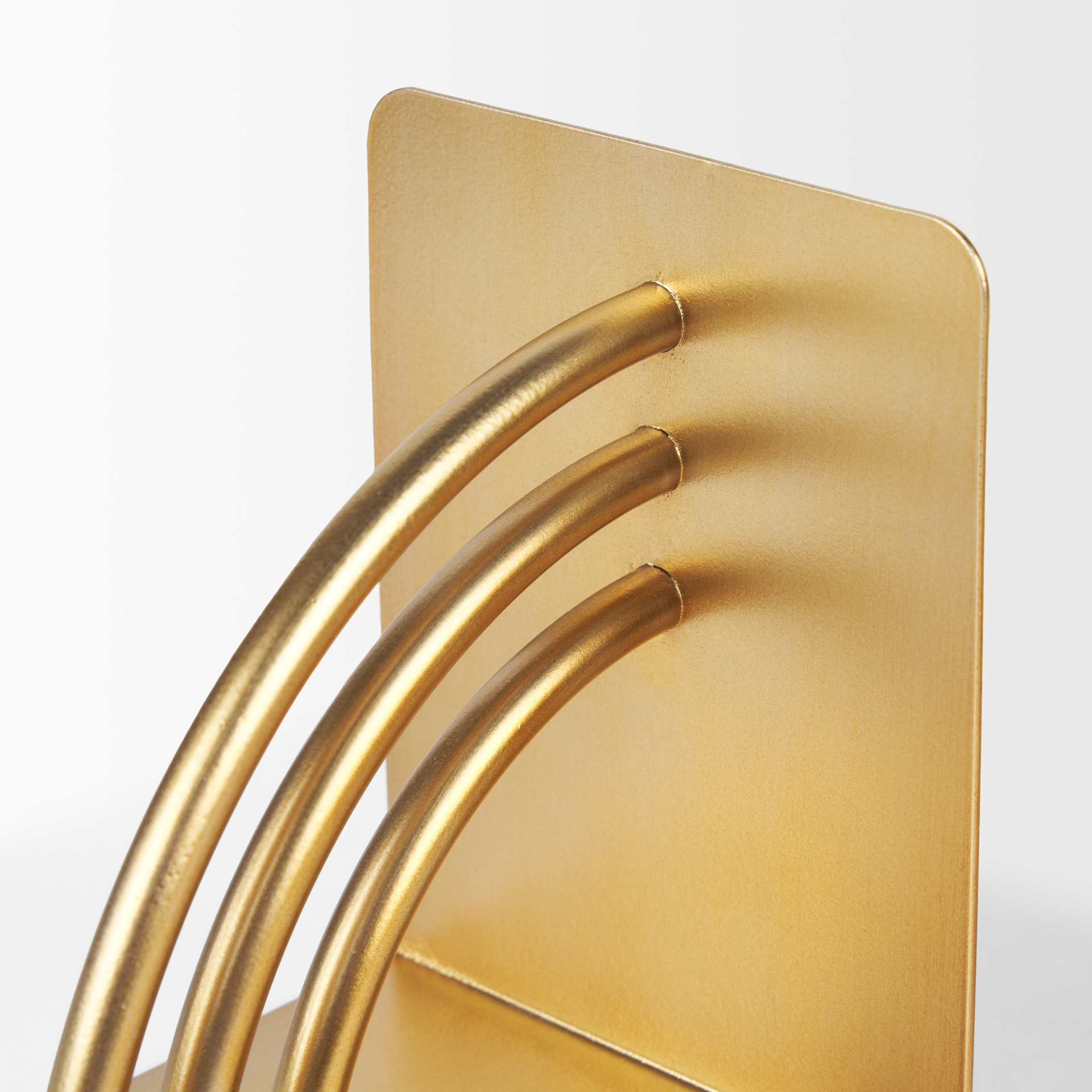 hope gold metal bookends