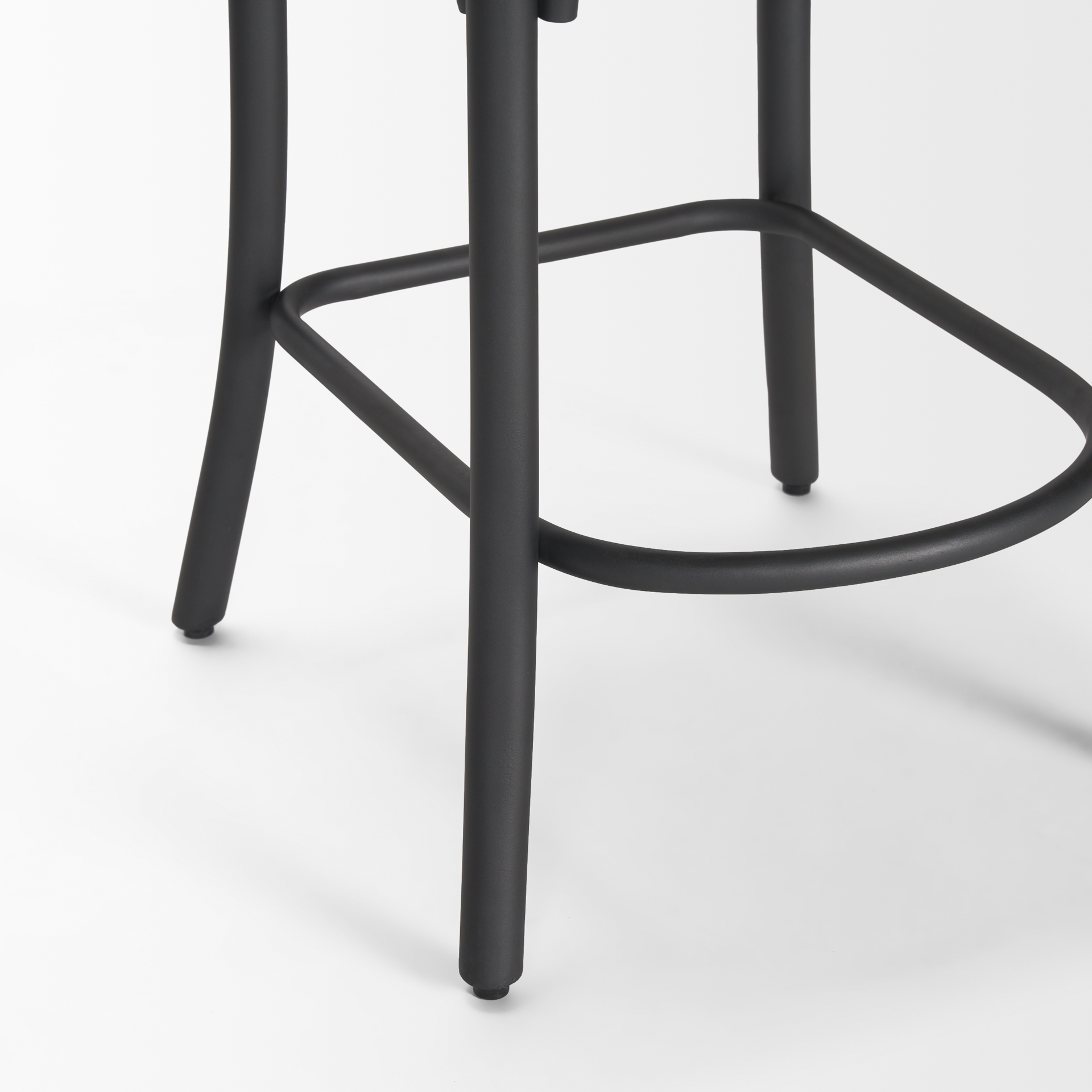 etienne light brown wood w/ iron metal counter stool