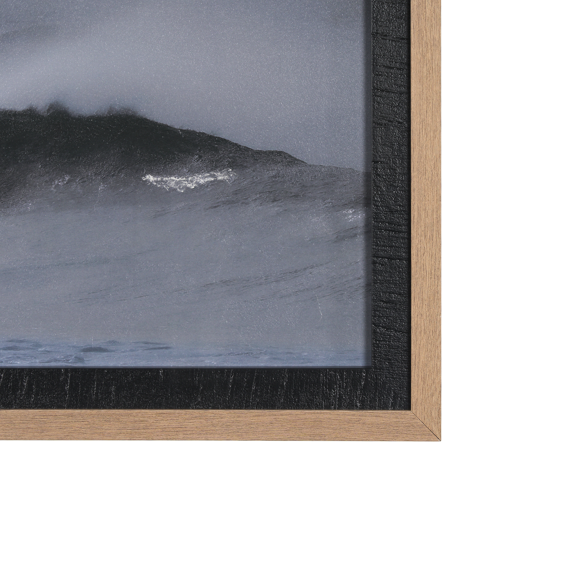 crashing wave by chad mackay a hand embelished textured framed art print matted under glass