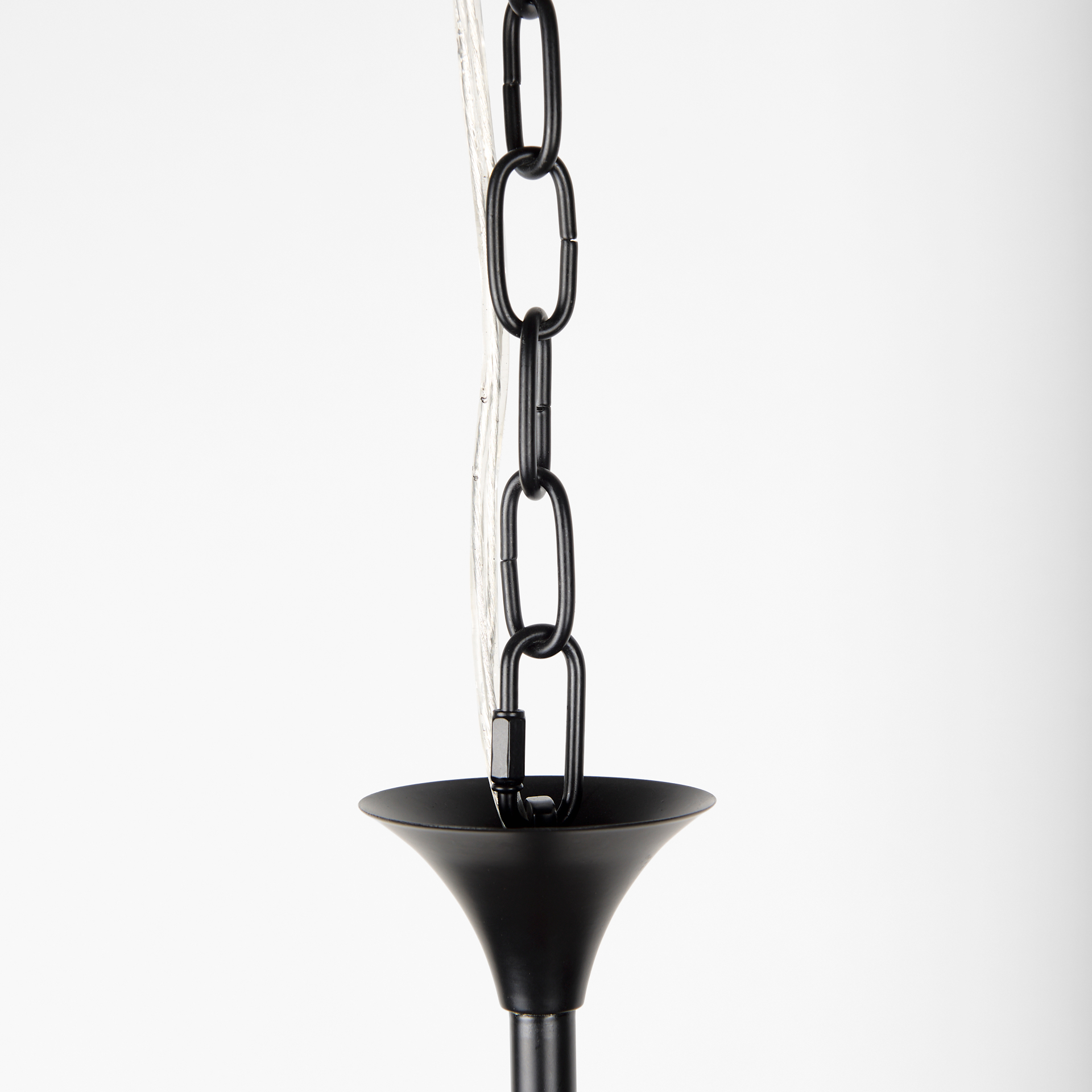 gabriel large matte black chandelier