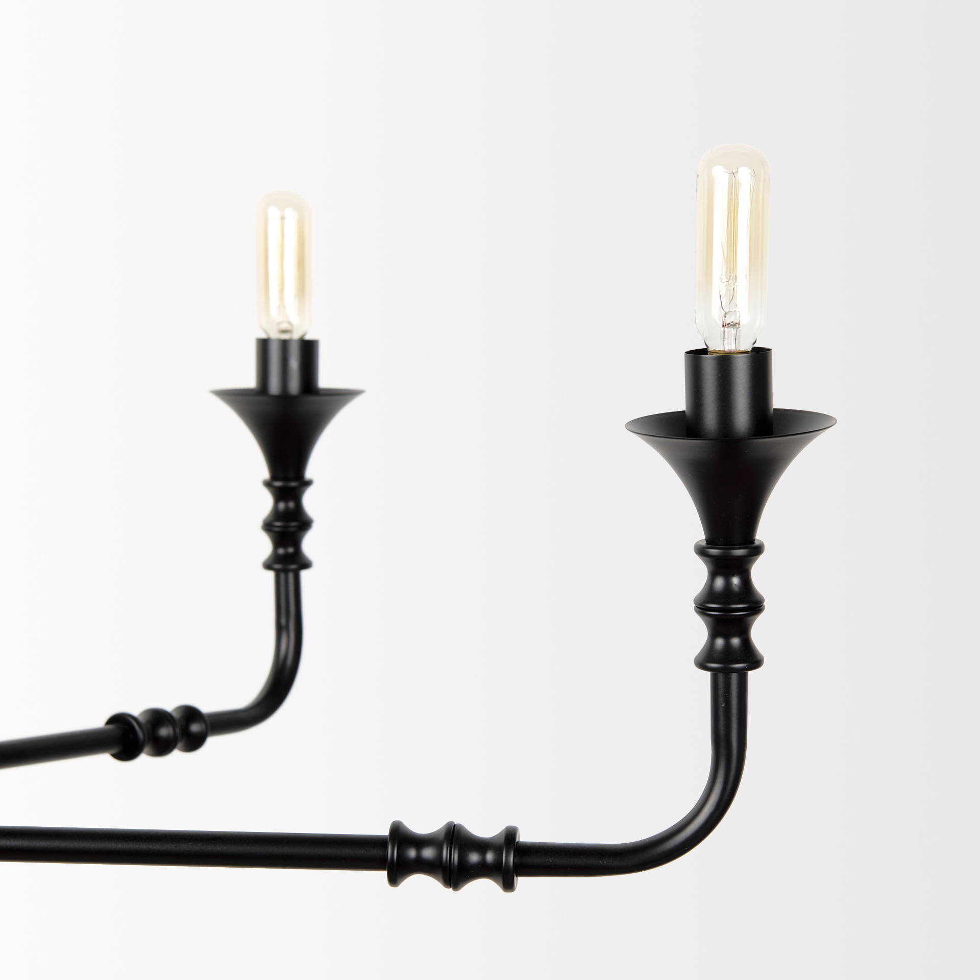 gabriel large matte black chandelier