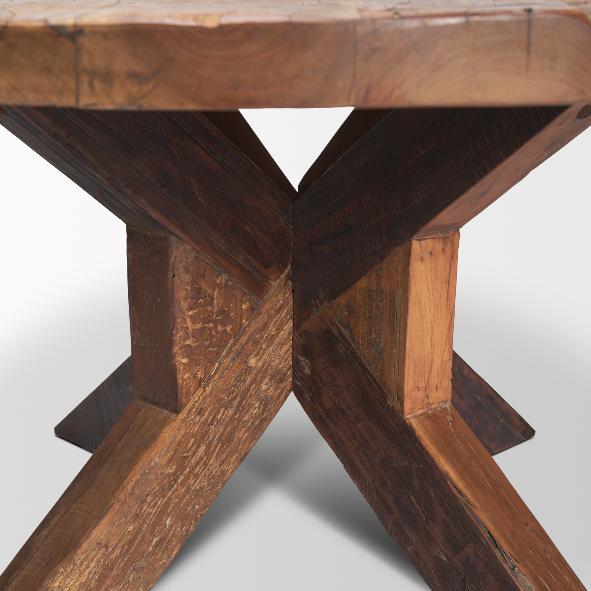 heidi reclaimed brown wooden coffee table