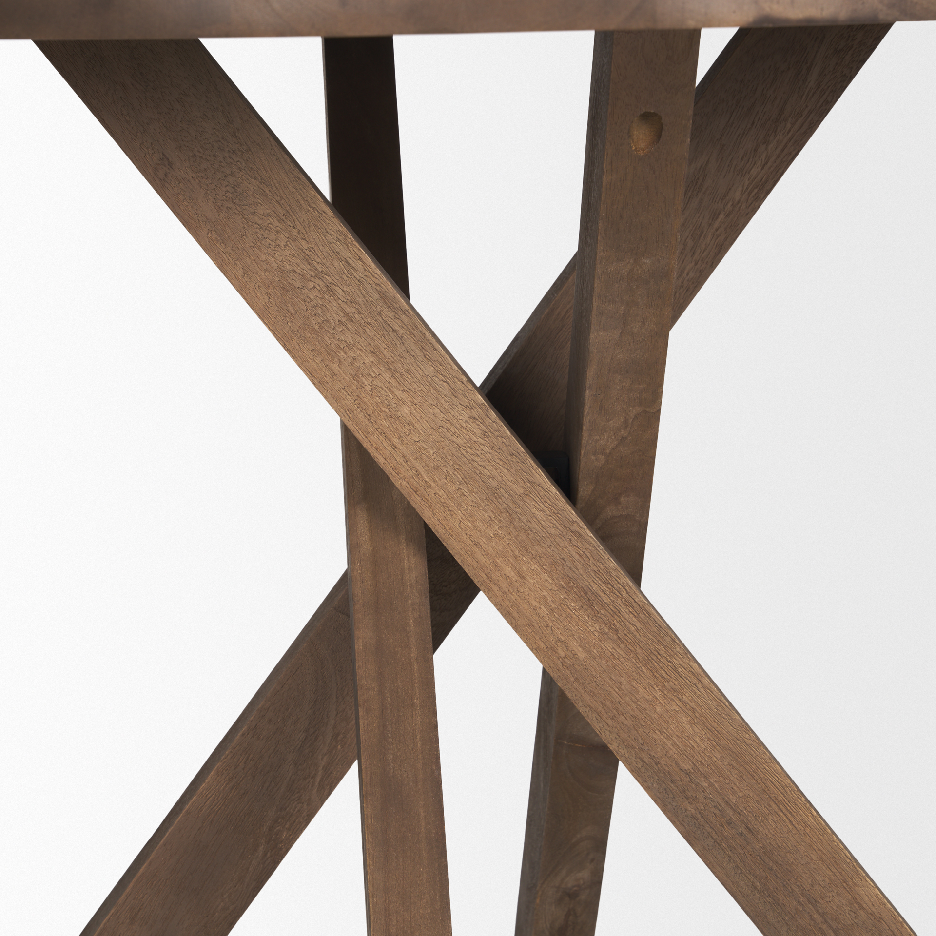 solana medium brown wood foyer table