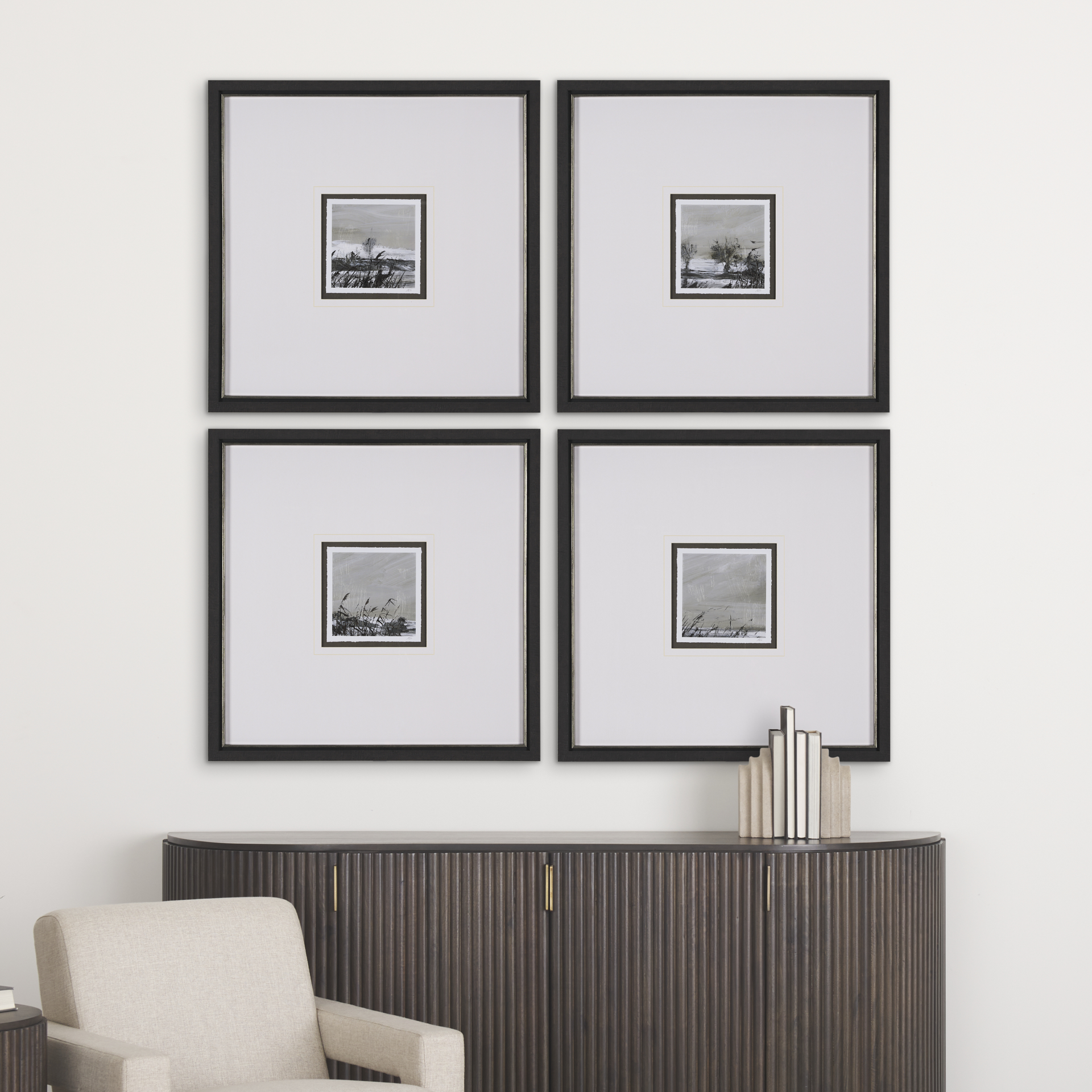 winter day iv by mercana studio a hand embelished textured framed art print matted under glass