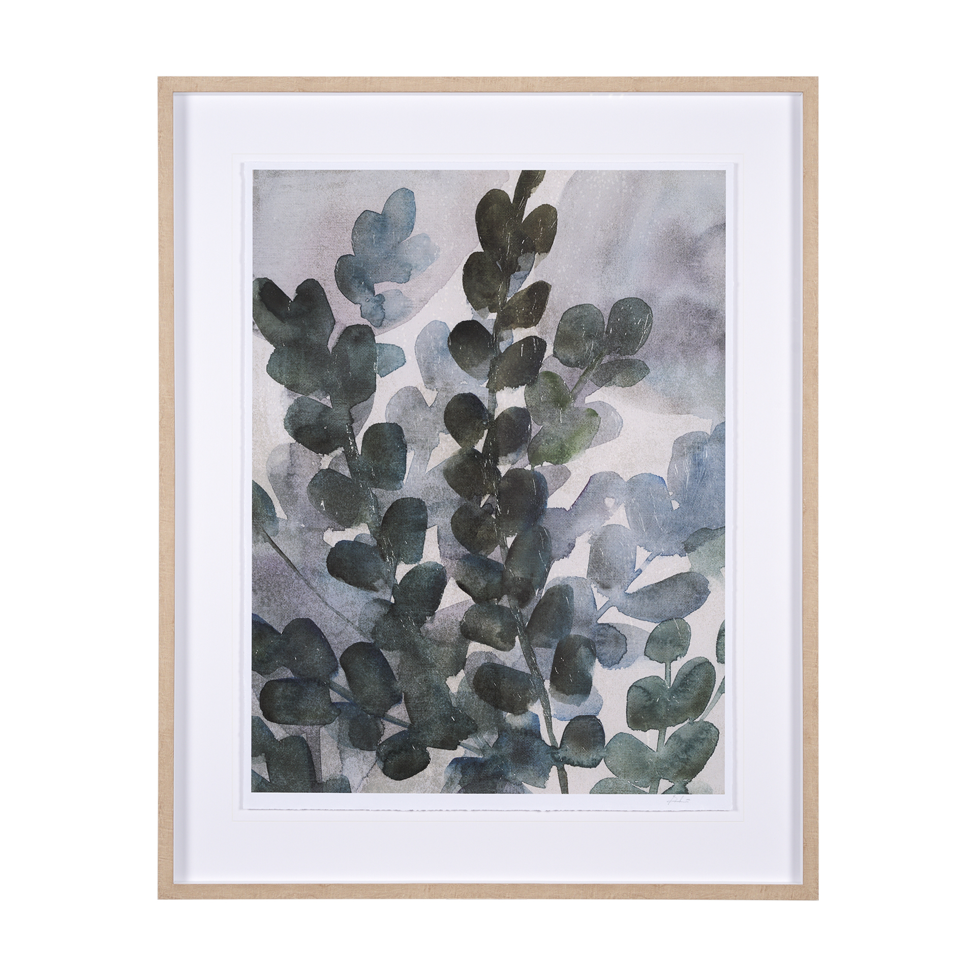 summer foliage i by mercana studio a hand embelished textured framed art print matted under glass