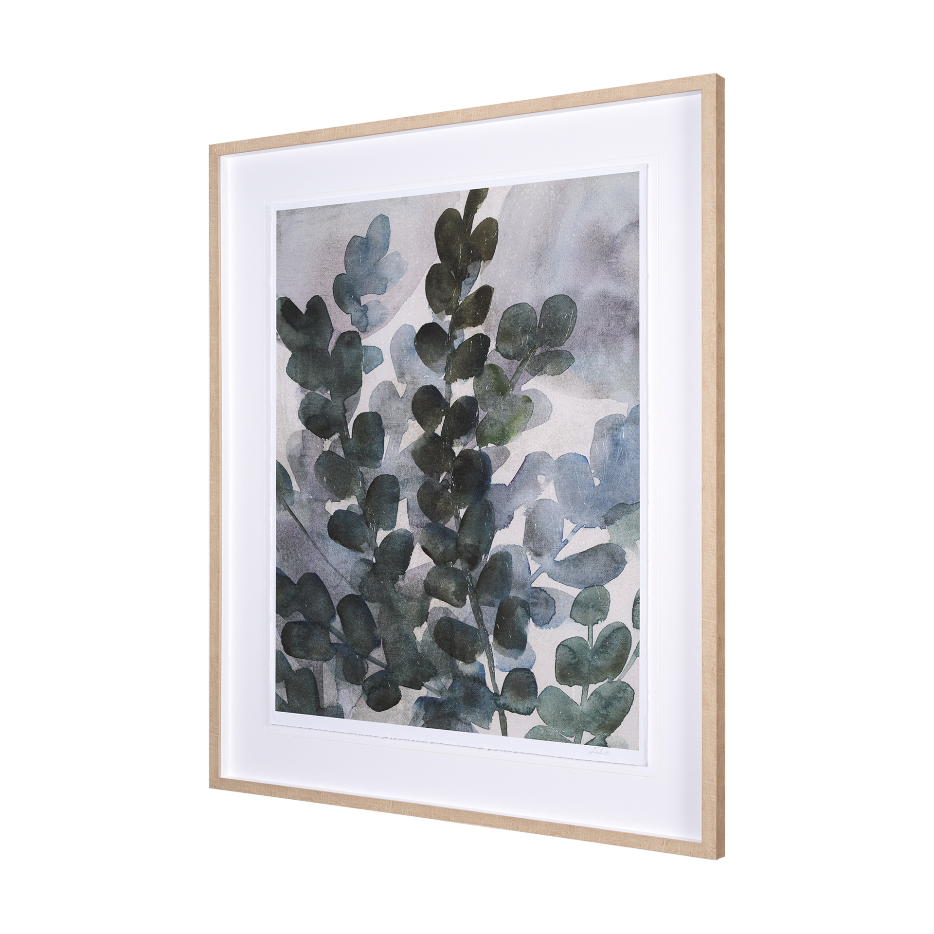 summer foliage i by mercana studio a hand embelished textured framed art print matted under glass
