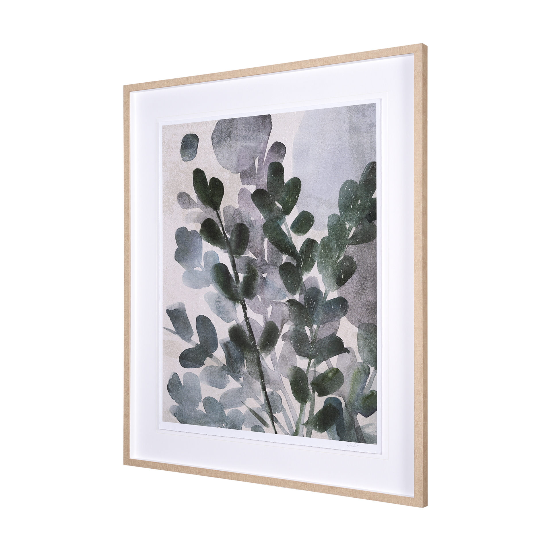 summer foliage ii by mercana studio a hand embelished textured framed art print matted under glass