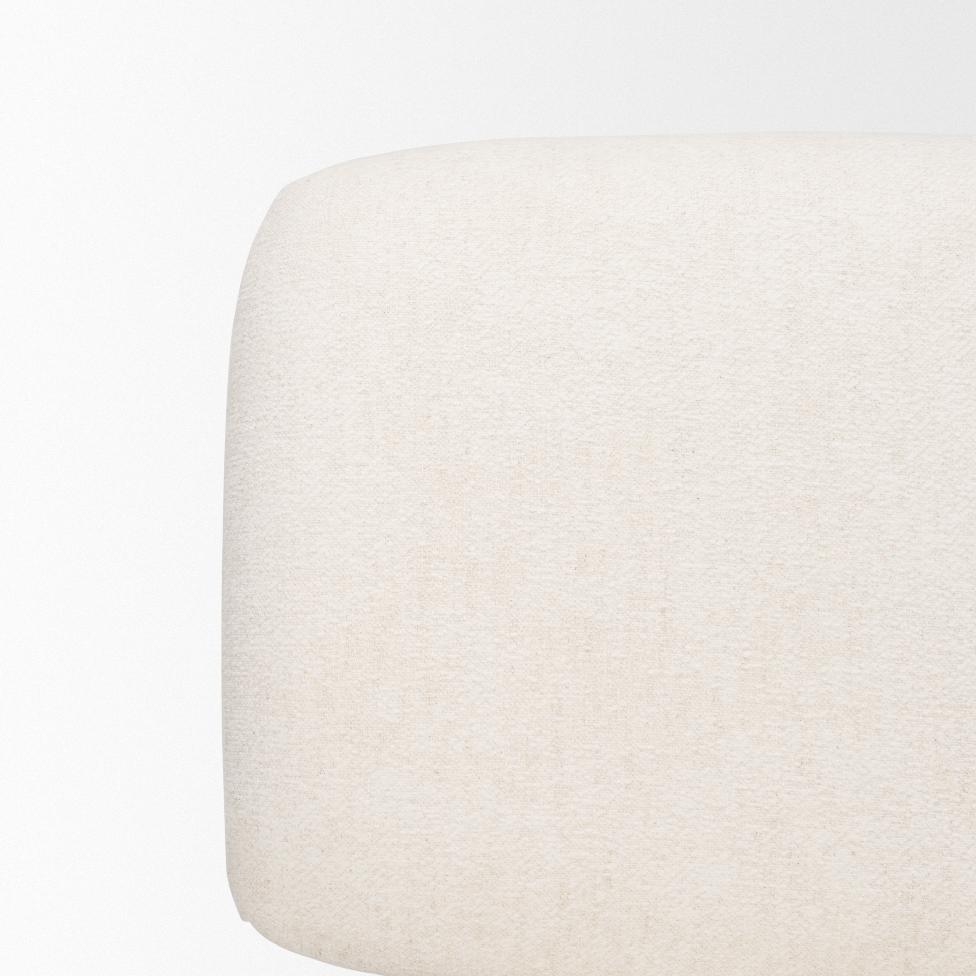 nora cream fabric w/ matte black metal legs accent chair