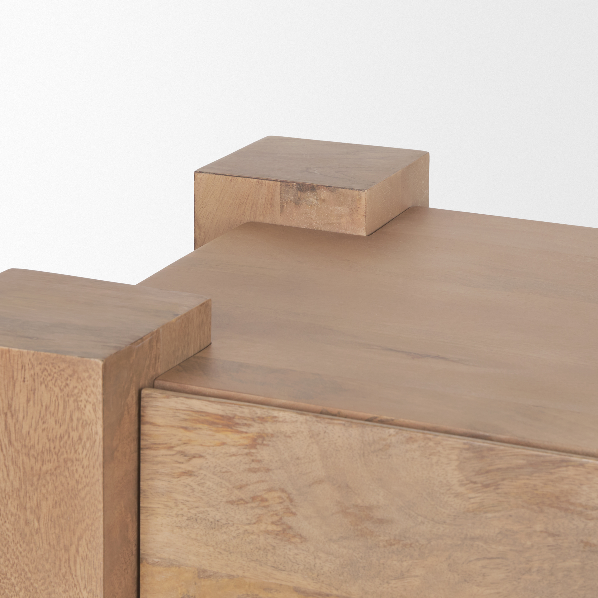 beth light brown wood media console