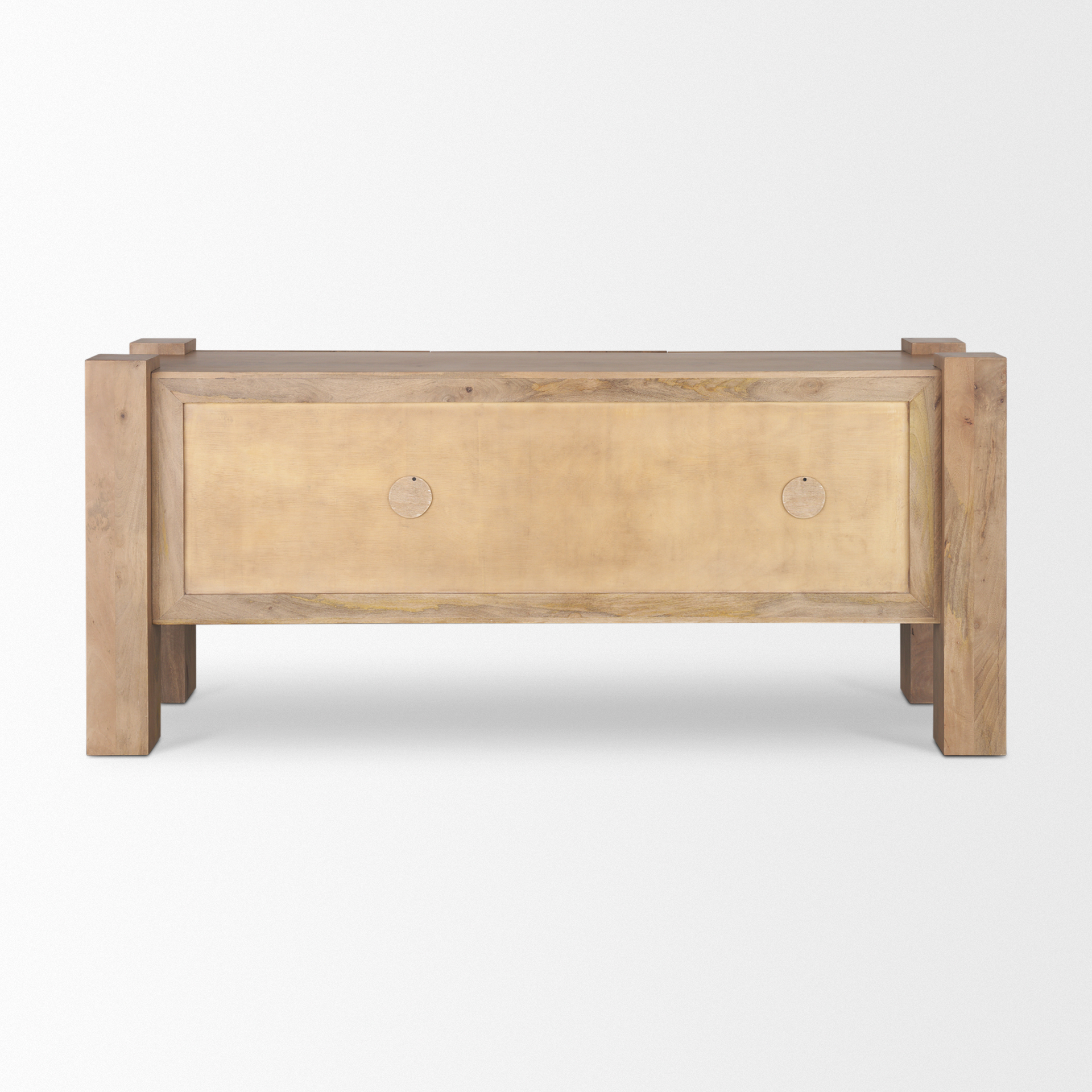 beth light brown wood w/ 3 doors sideboard